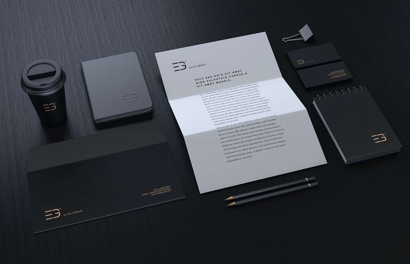 modern classy minimalist logo dubai luxury identity brand group