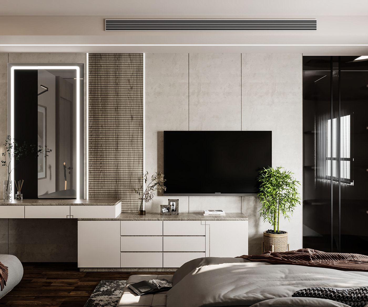 furniture 3D 3ds max modern visualization interior design  Render corona