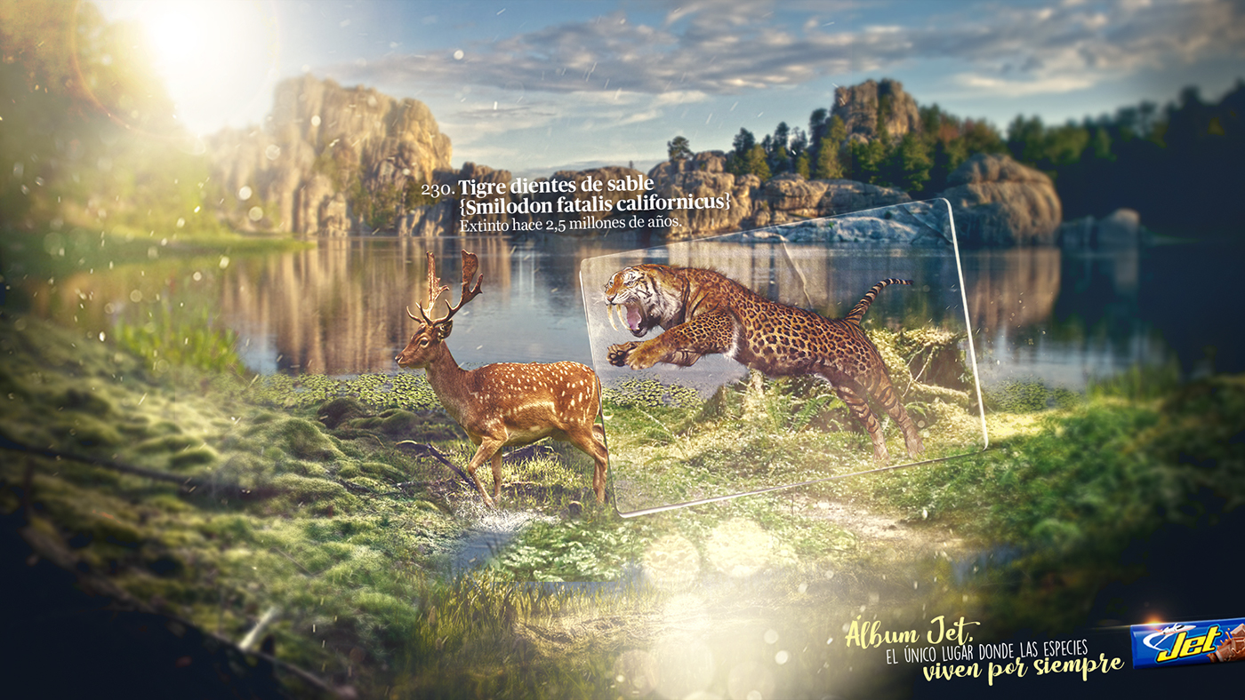 photo editing Chocolatina jet Nature extintion animals landscapes Dinosaour tiger