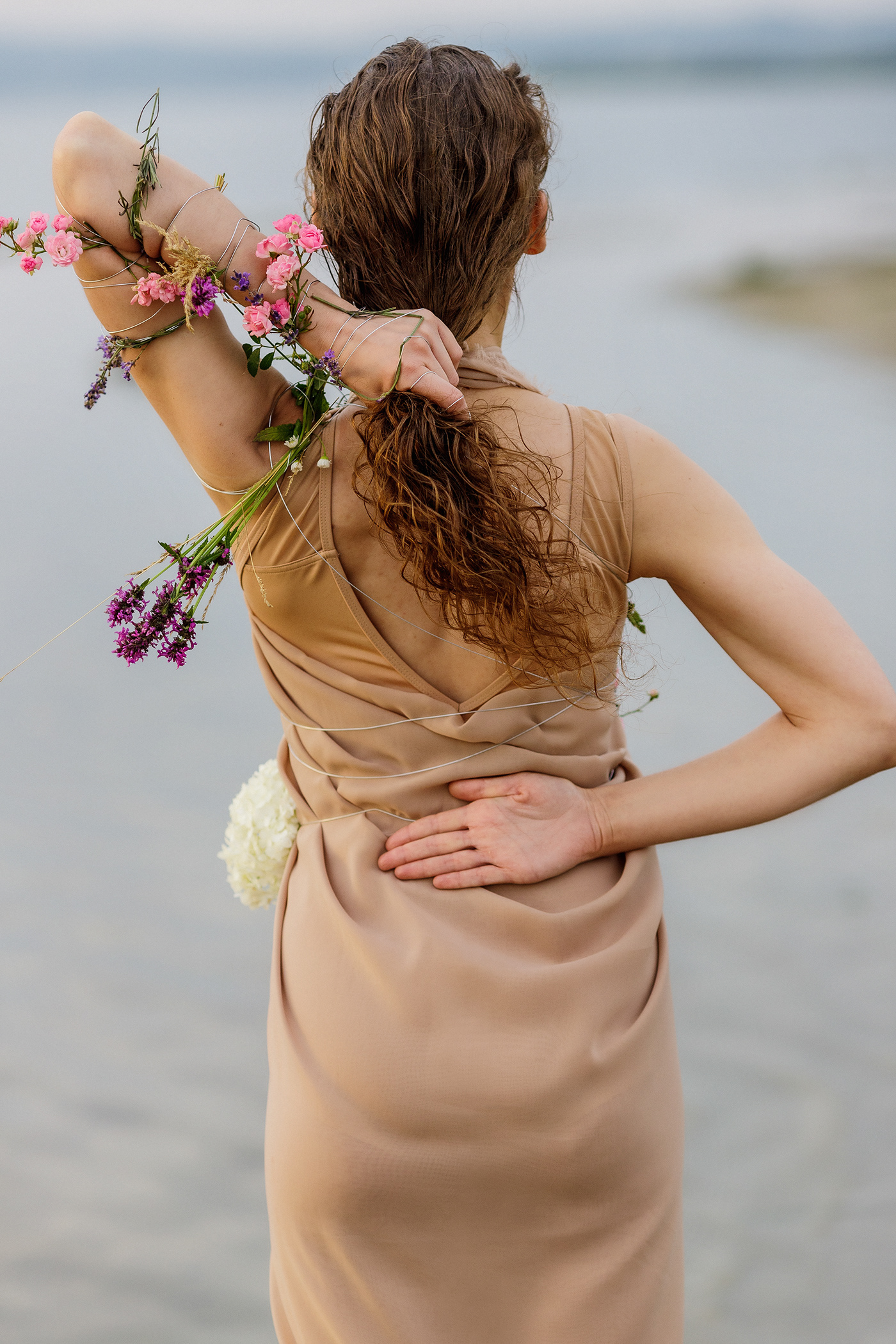 Fashion  photoshoot feelings Flowers wishes model