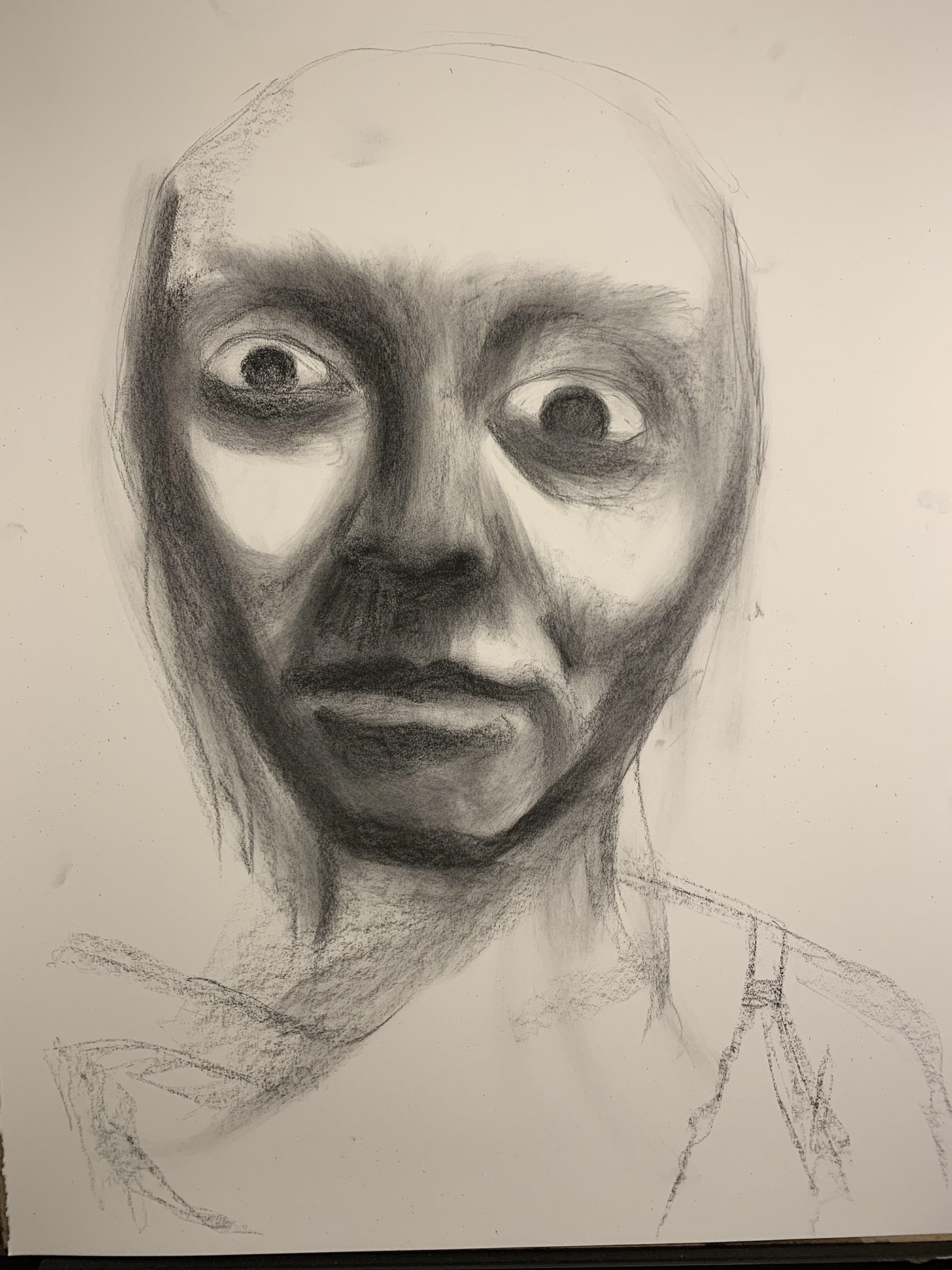 charcoal Drawing  self portrait
