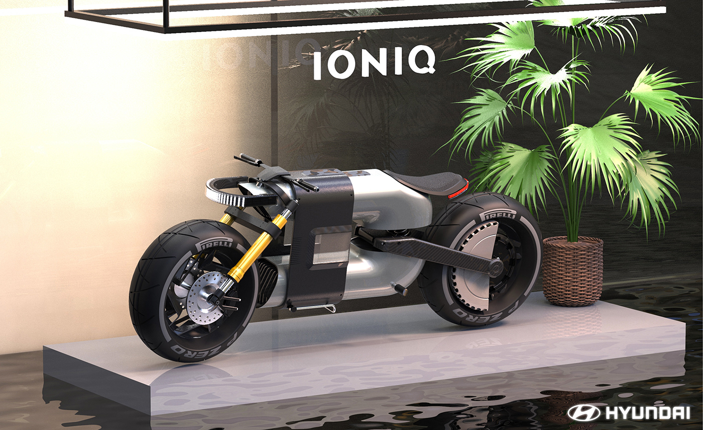 Bike car design design designer Hyundai ioniq motorcycle product Racing Vehicle