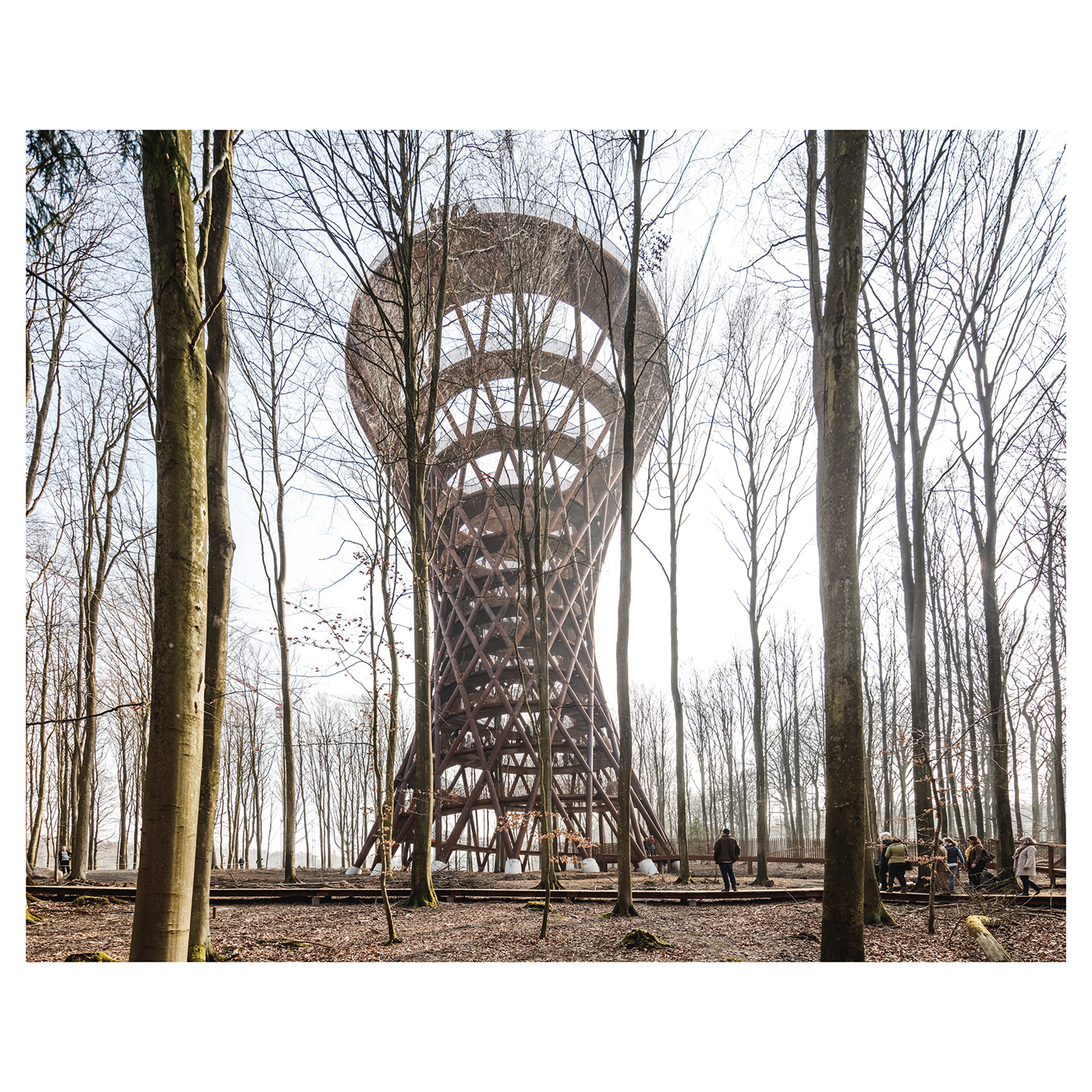 tower Spiral stairs Ramp forest adventure design architecture danish nordic