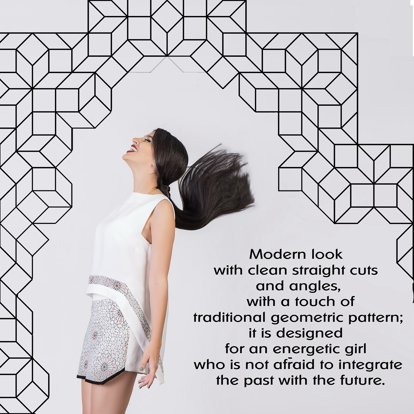 SS fashion desogn ILLUSTRATION  FIT geometric modern look
