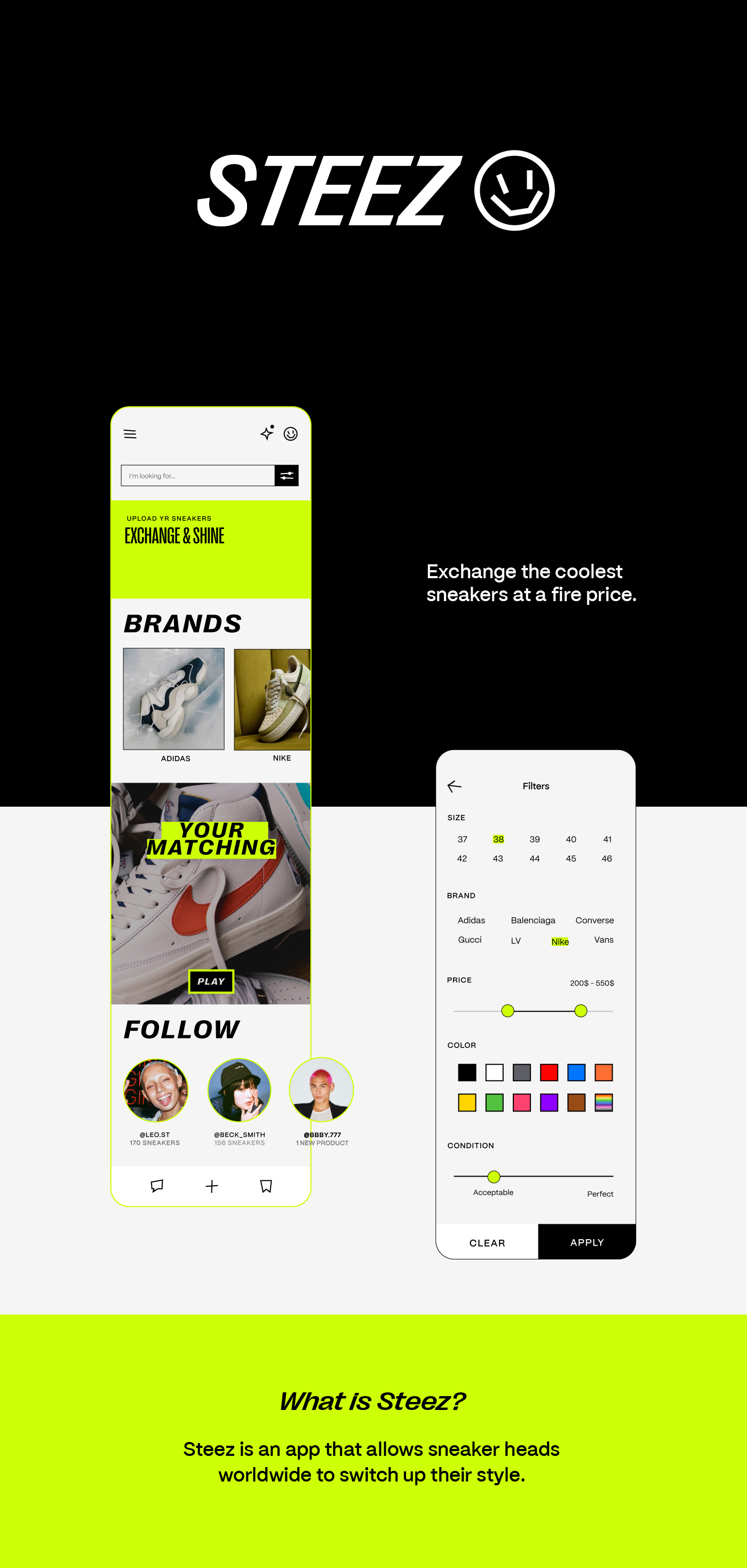 app graphic design  identity sneakers UI ux