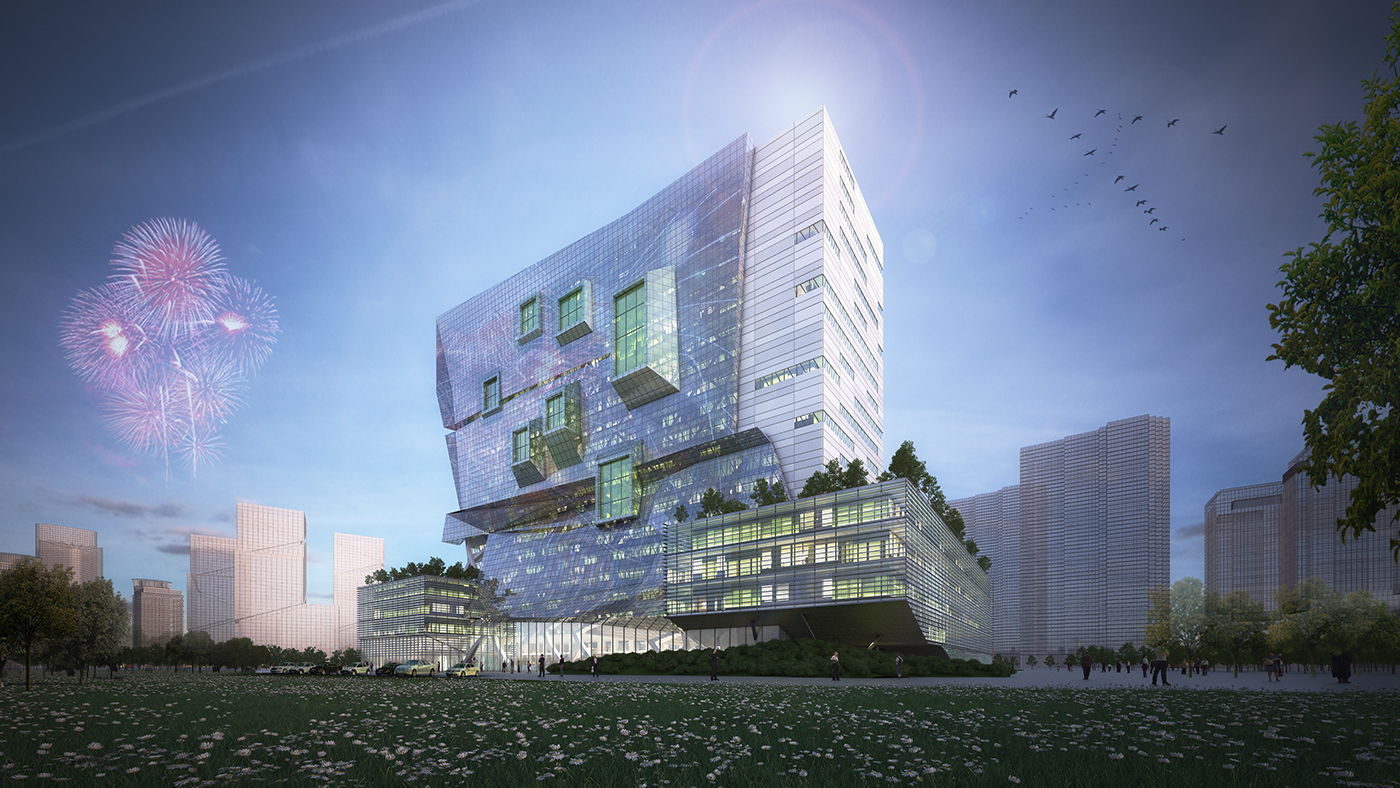 Office Building double-membrane façade Media/Energy Facade