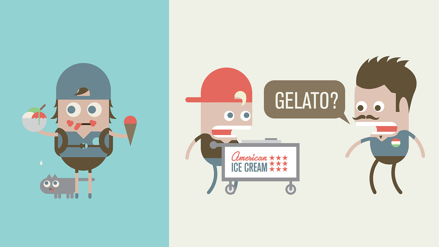 infographics Gelato ice cream Italy frozen infographic italian