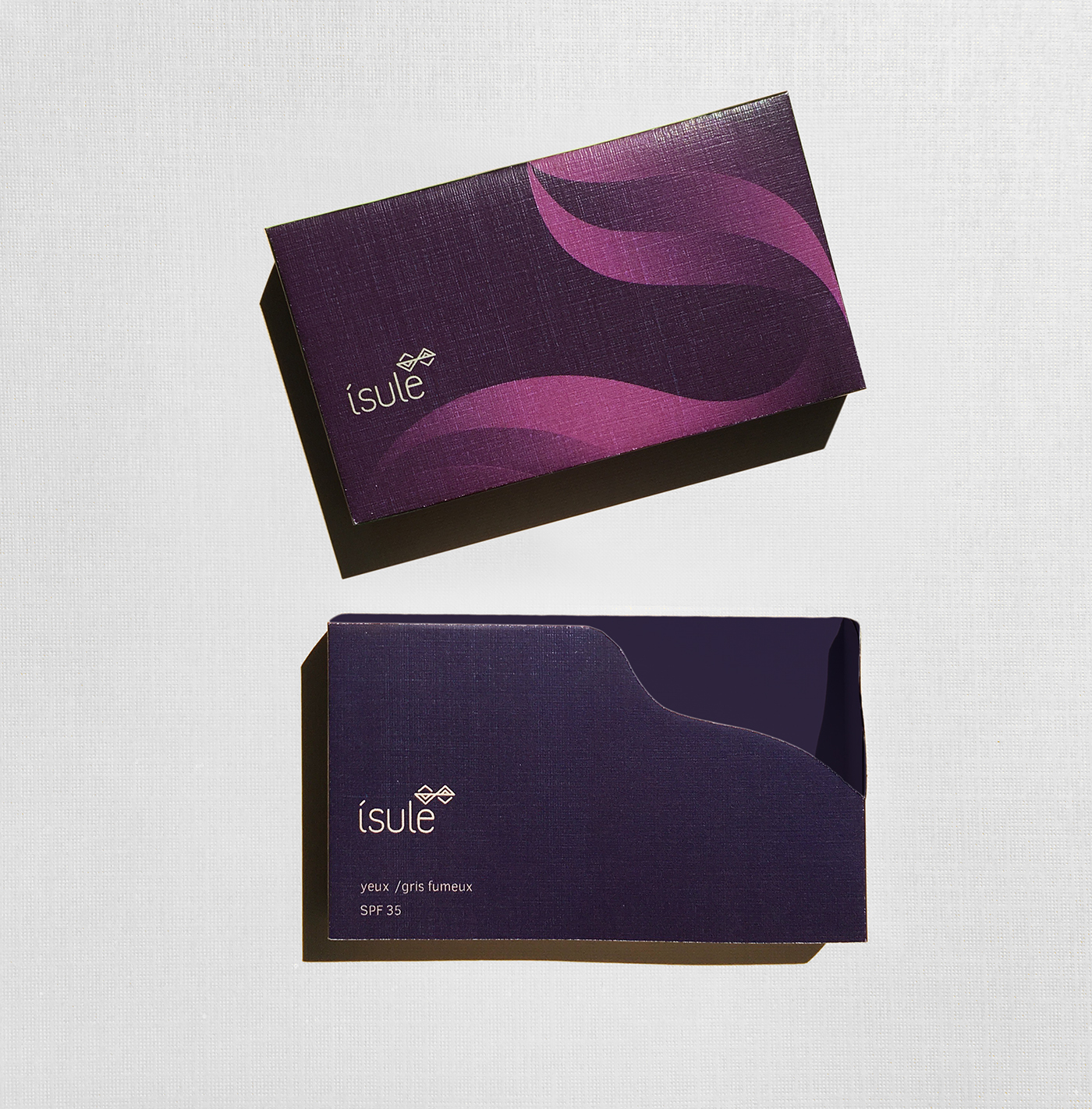 isule package Cosmetic organic color identity branding 
