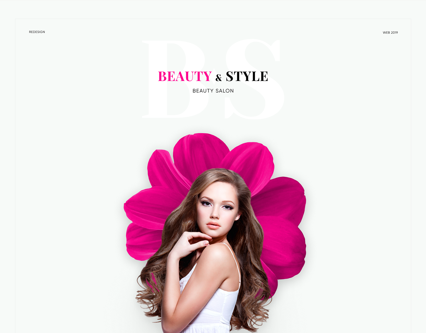 beauty beauty salon Beauty Studio hair nails redesign Style UI/UX Webdesign Website
