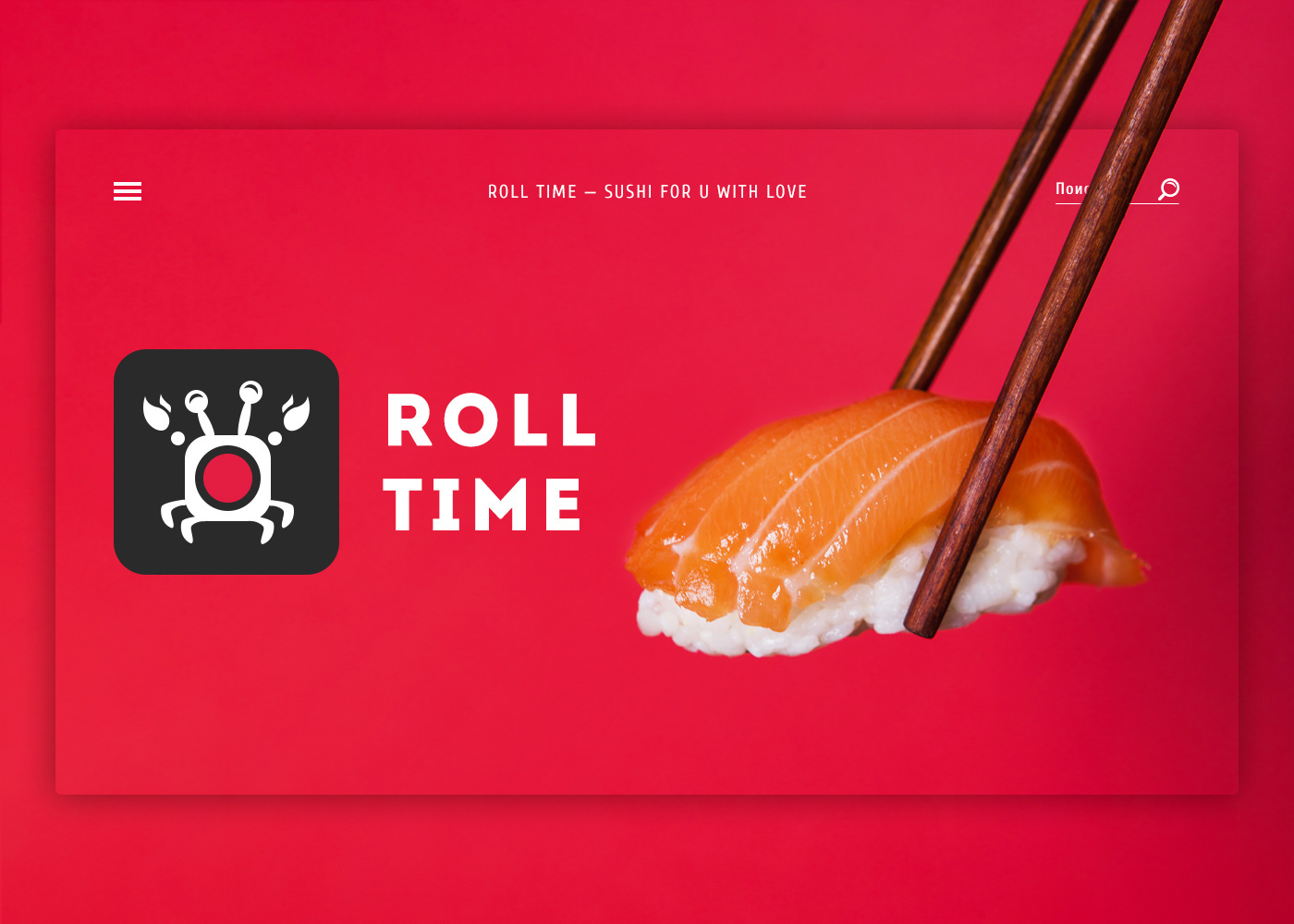 Sushi online store shop fish roll time