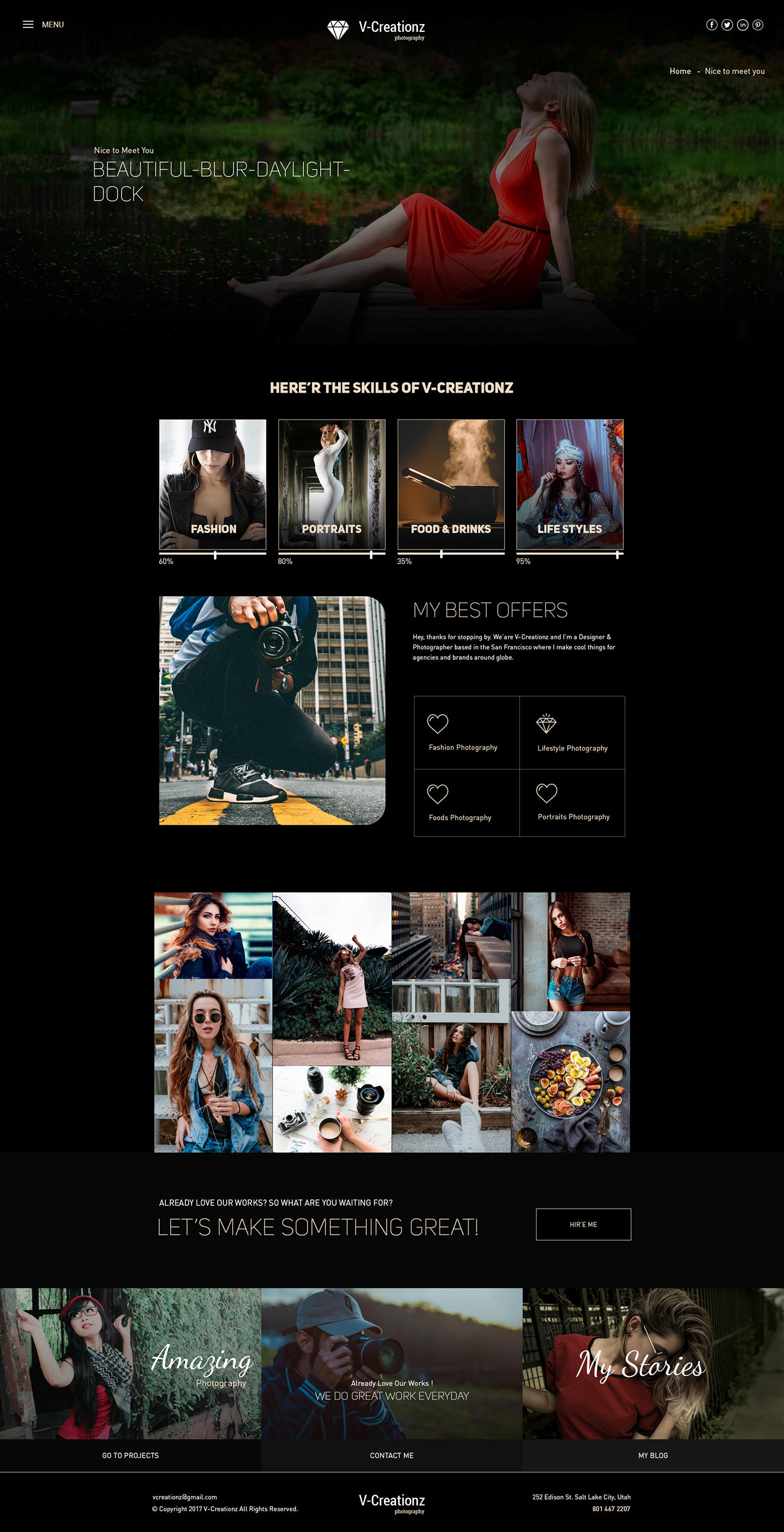 Photography  Webdesign business UI business consulting agency