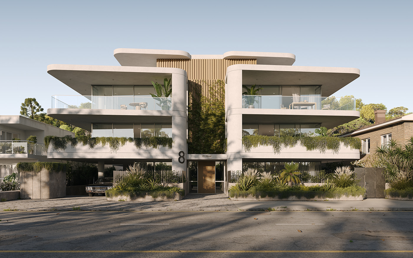 Australia 3D Render exterior architecture visualization archviz modern corona interior design 