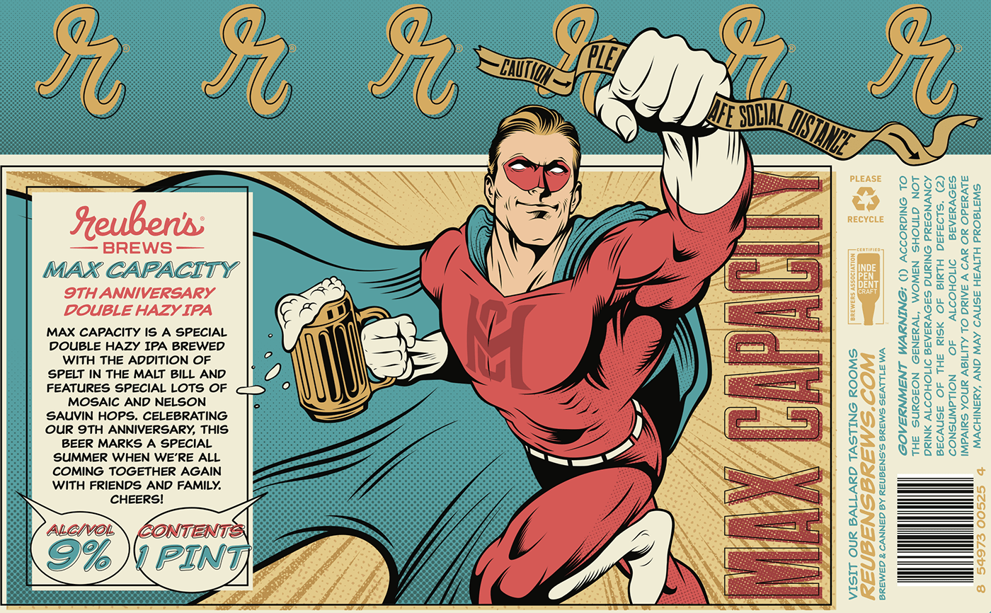 beer beer can comic Comic Book Dc Comics Label marvel seattle SuperHero