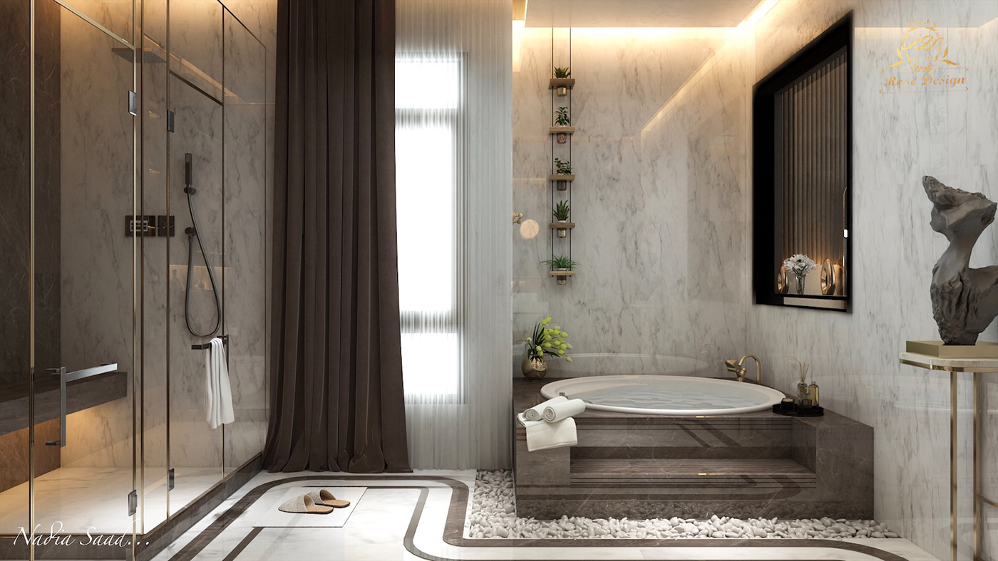 Master bedroom bath in kSA on Behance