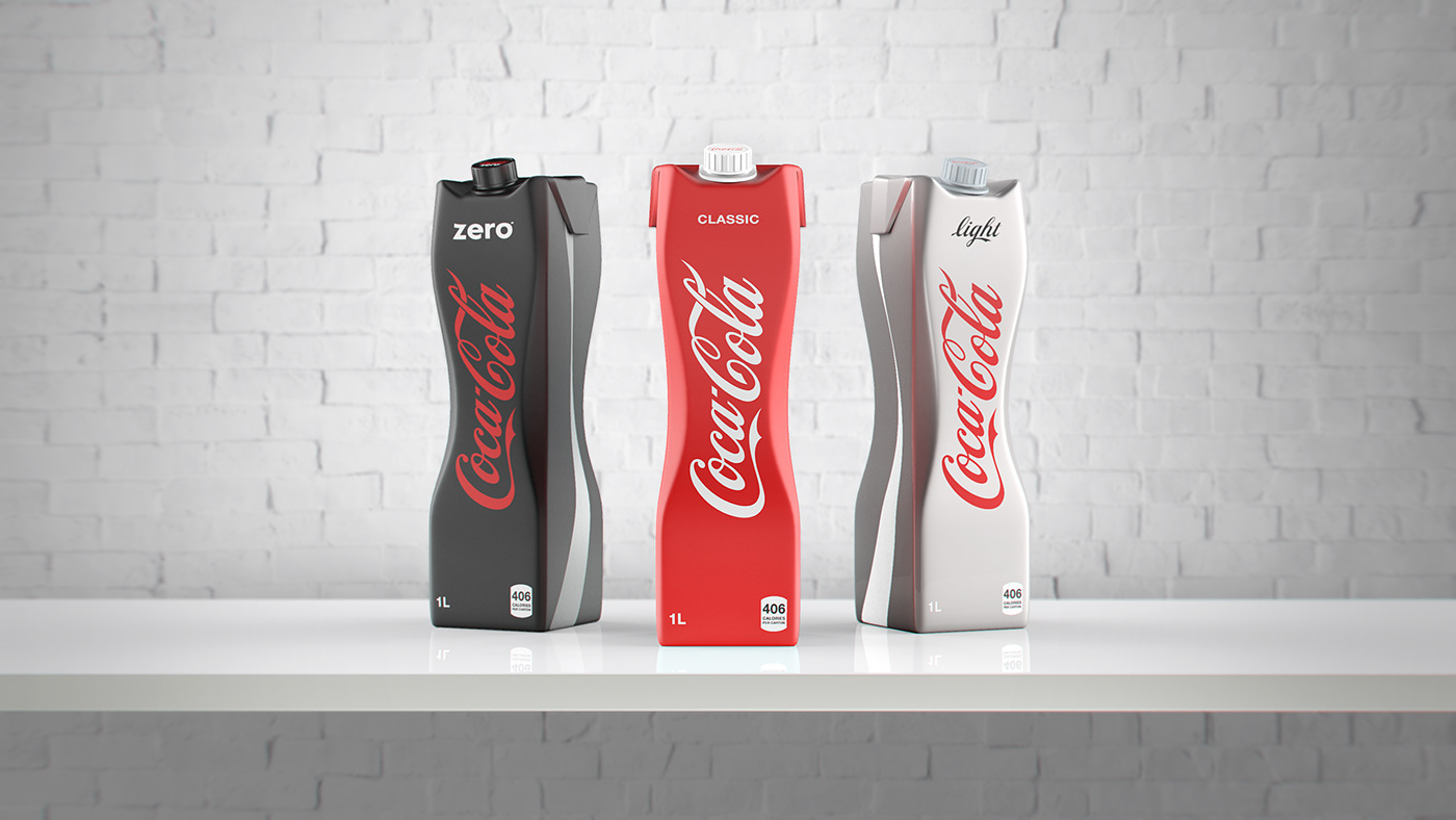 Packaging eco friendly green Coca-Cola coke eco