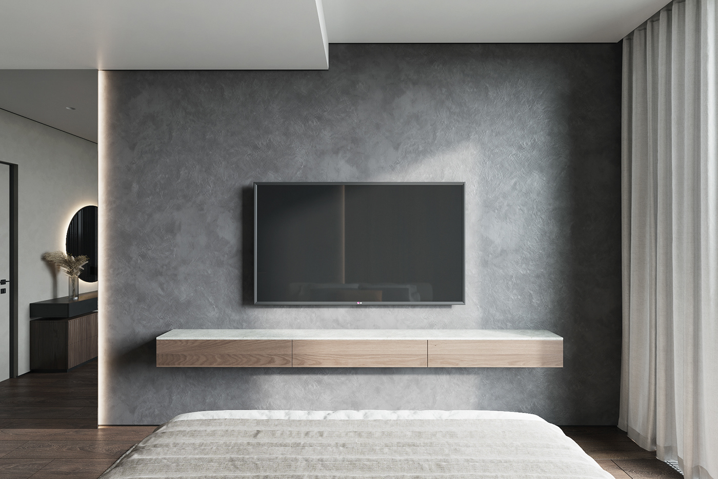 спальня bedroom interior design  visualization Render 3ds max archviz