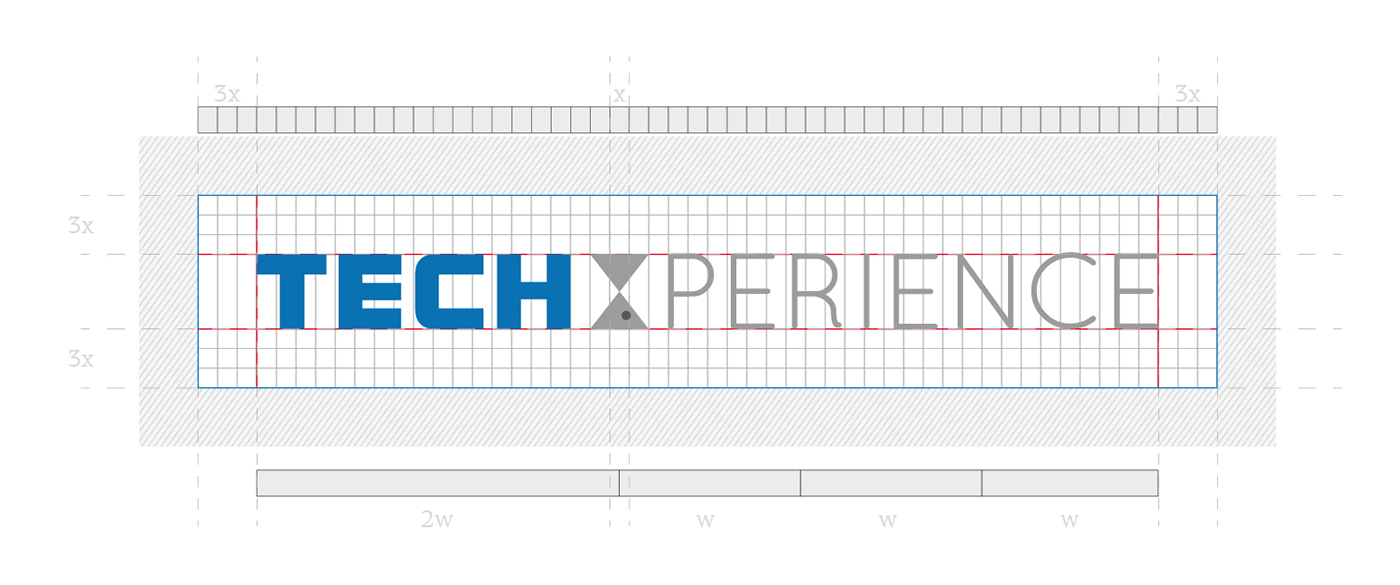 techxperience identity Stationery IT services Logotype