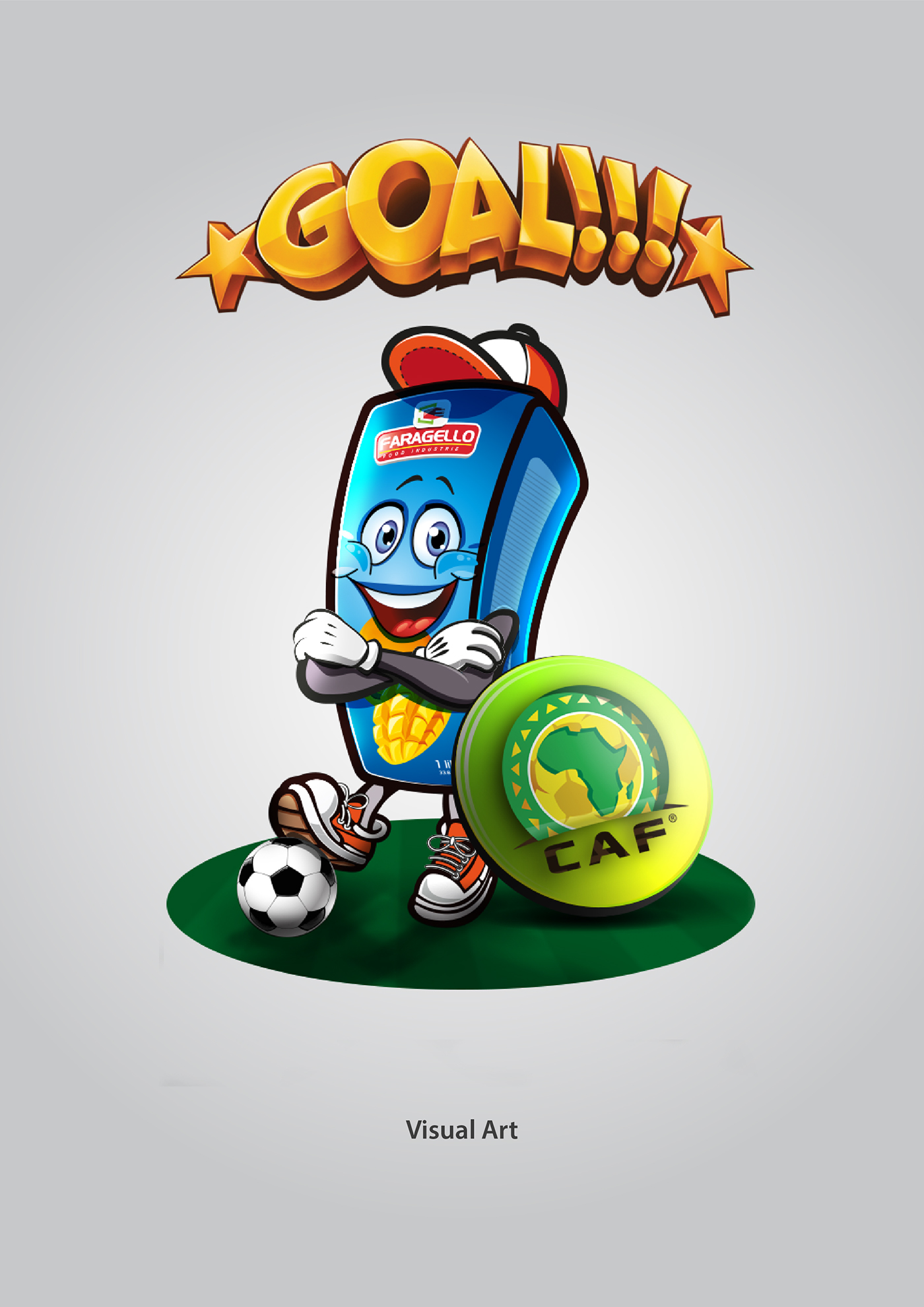 ILLUSTRATION  Character cartoon creative animation  juice Faragello poster football Event