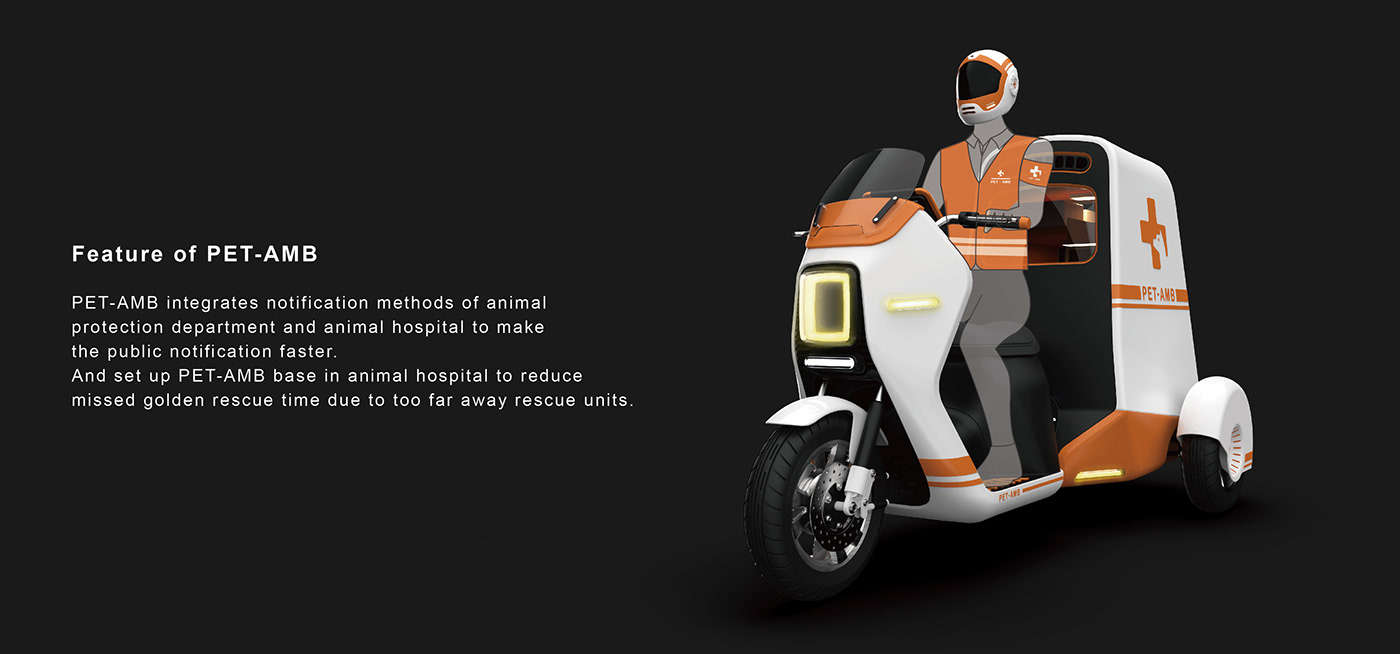 design electric motorcycle medical service motorcycle Pet productdesign transportation Transportation Design 機車設計 if