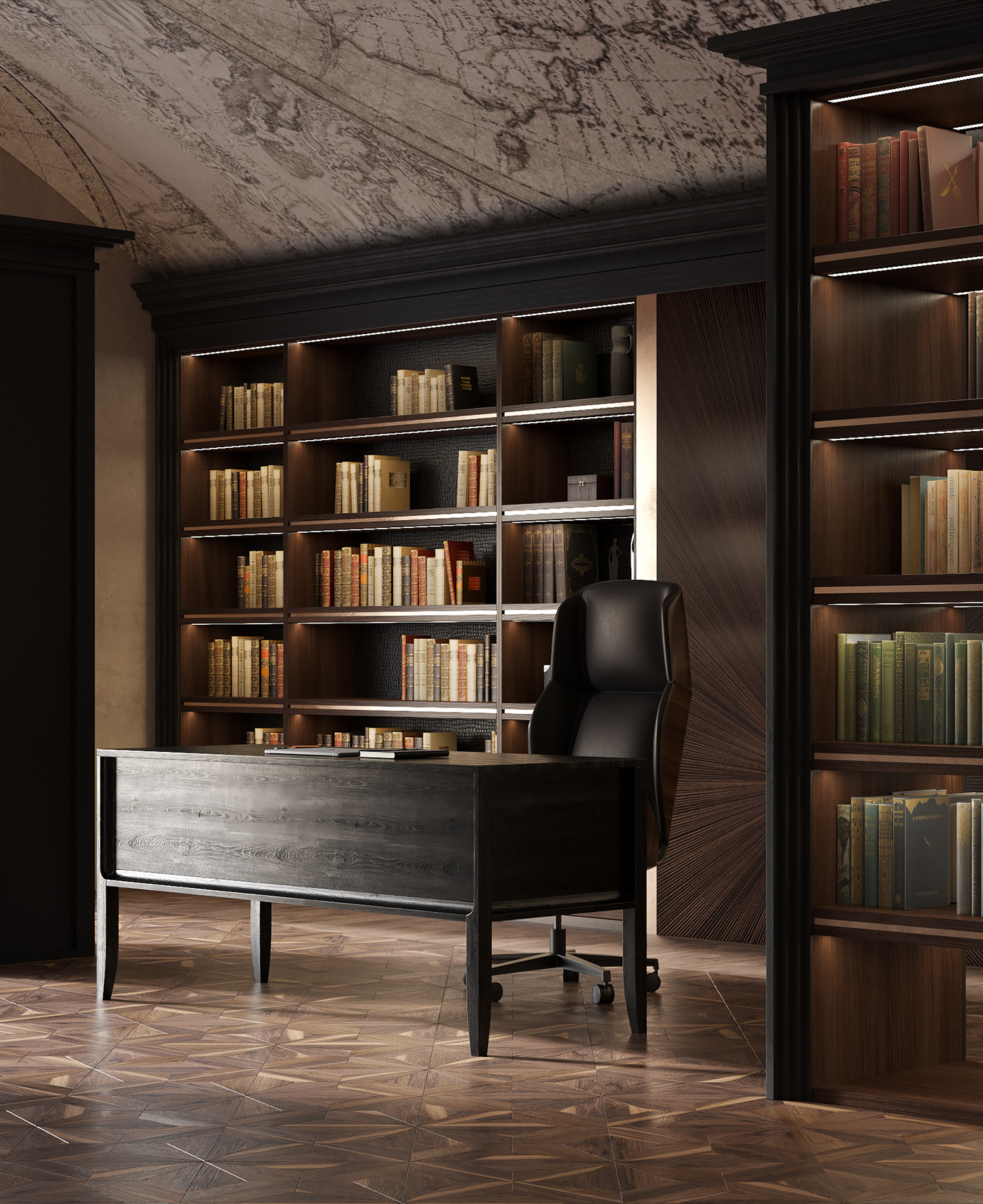 visualization design interior library homeoffice cabinet 3ds max Render Office