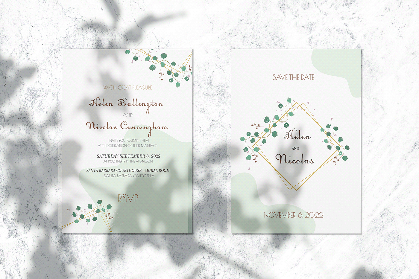 card ILLUSTRATION  postcard vector wedding wedding invitation