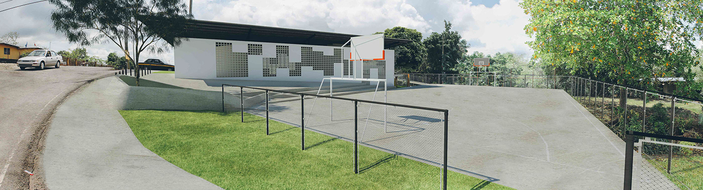 architecture community center design panama public facility Sport Facility Tropical Design