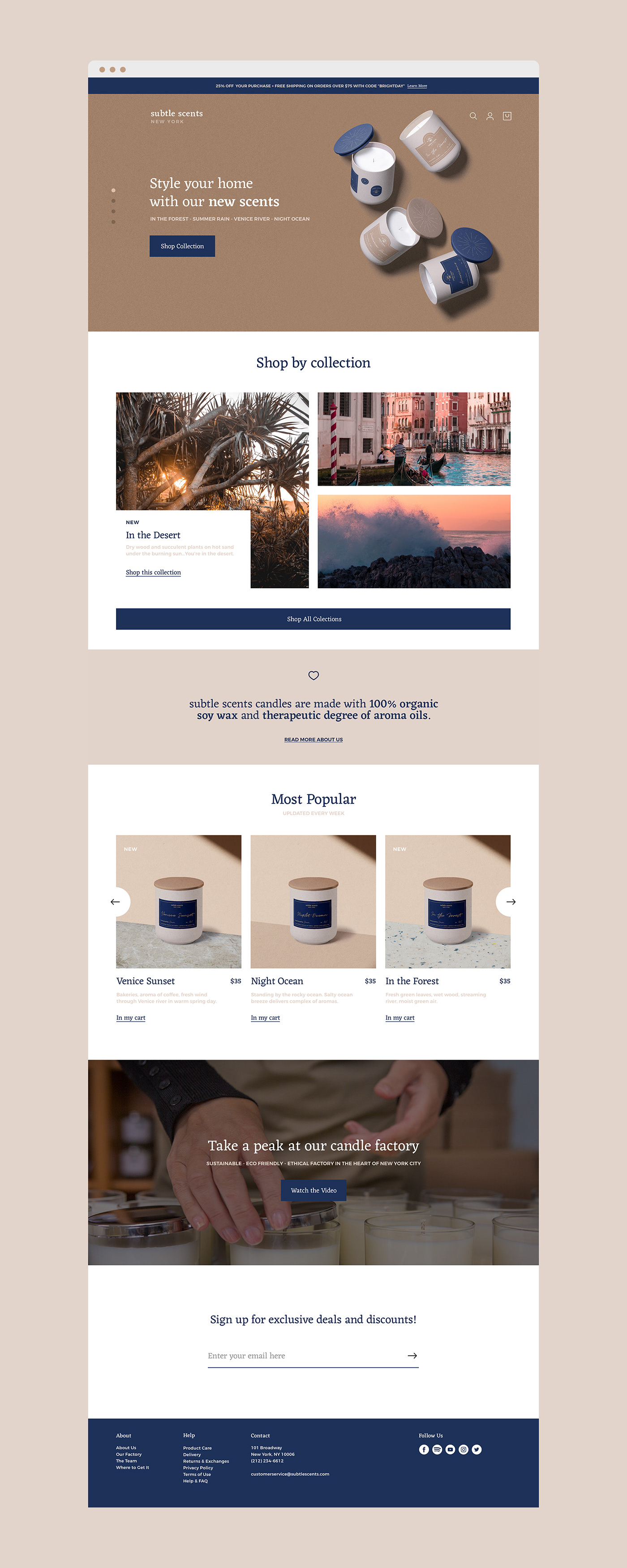 print Web Design  UI/UX app candle decoration product marketing  