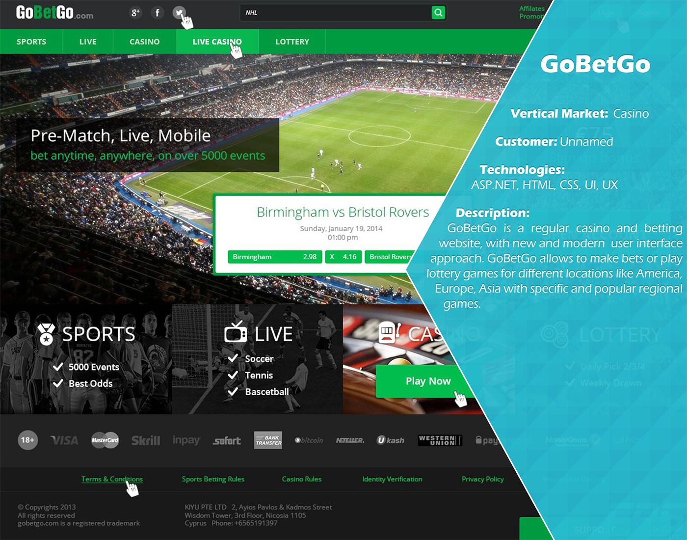 game betting website