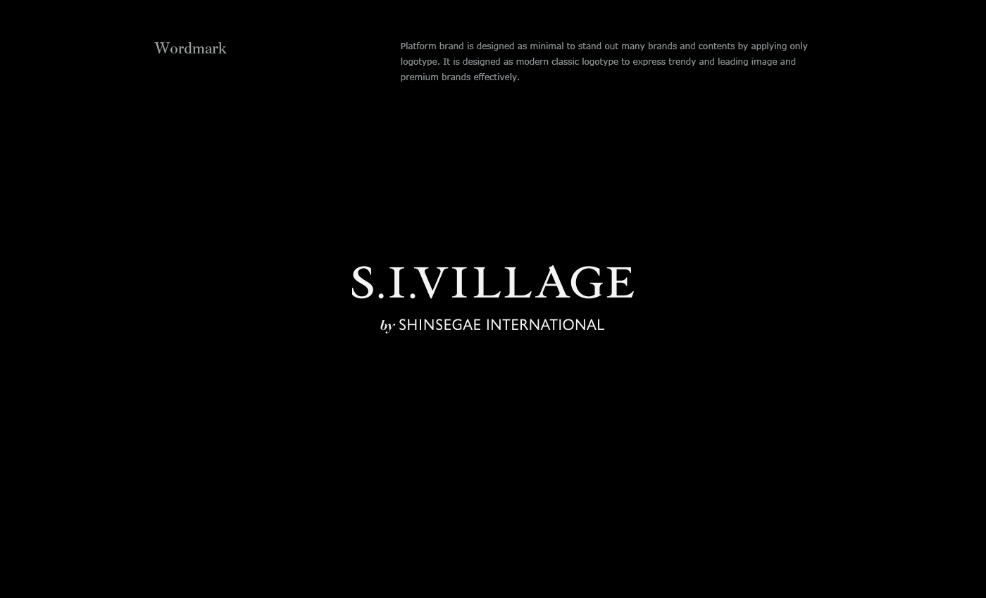 SIVillage SIV Shinsegae Fashion  Platform Ecommerce pattern village monogram