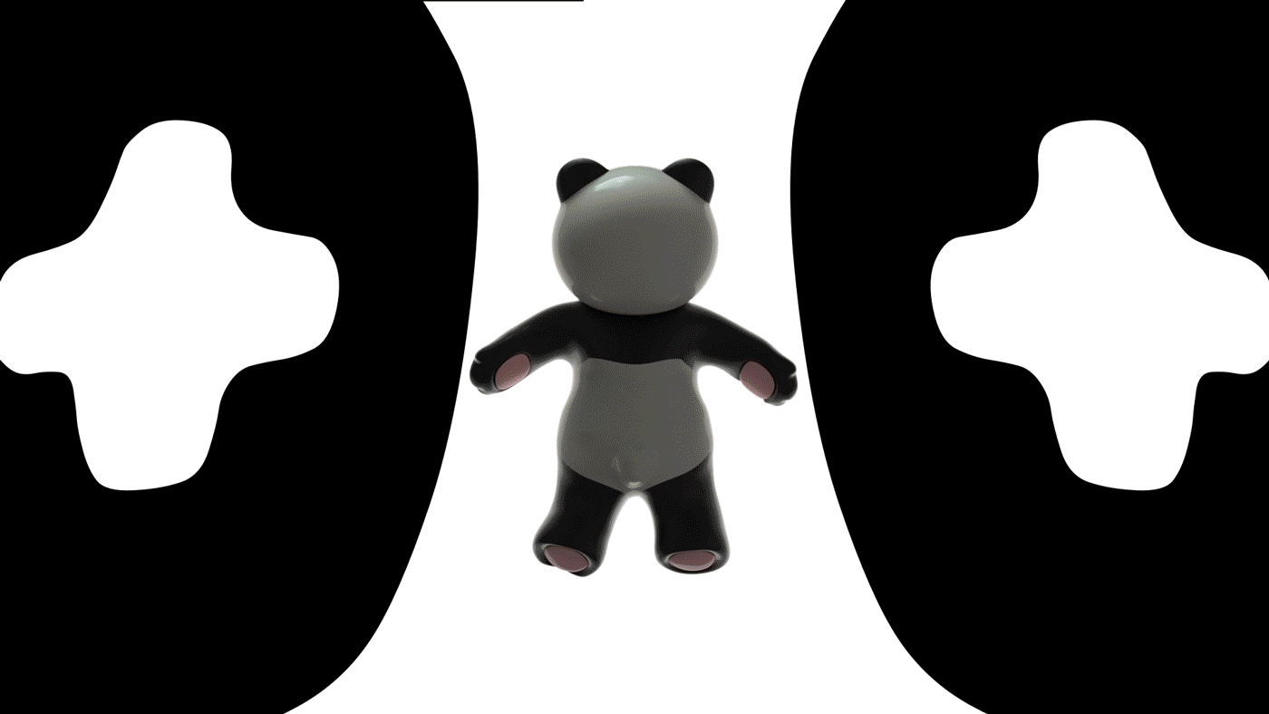 lecube davidkamp mr.kat MrKatandfriends Panda  cosmic panda 3D 2D cellanimation paint