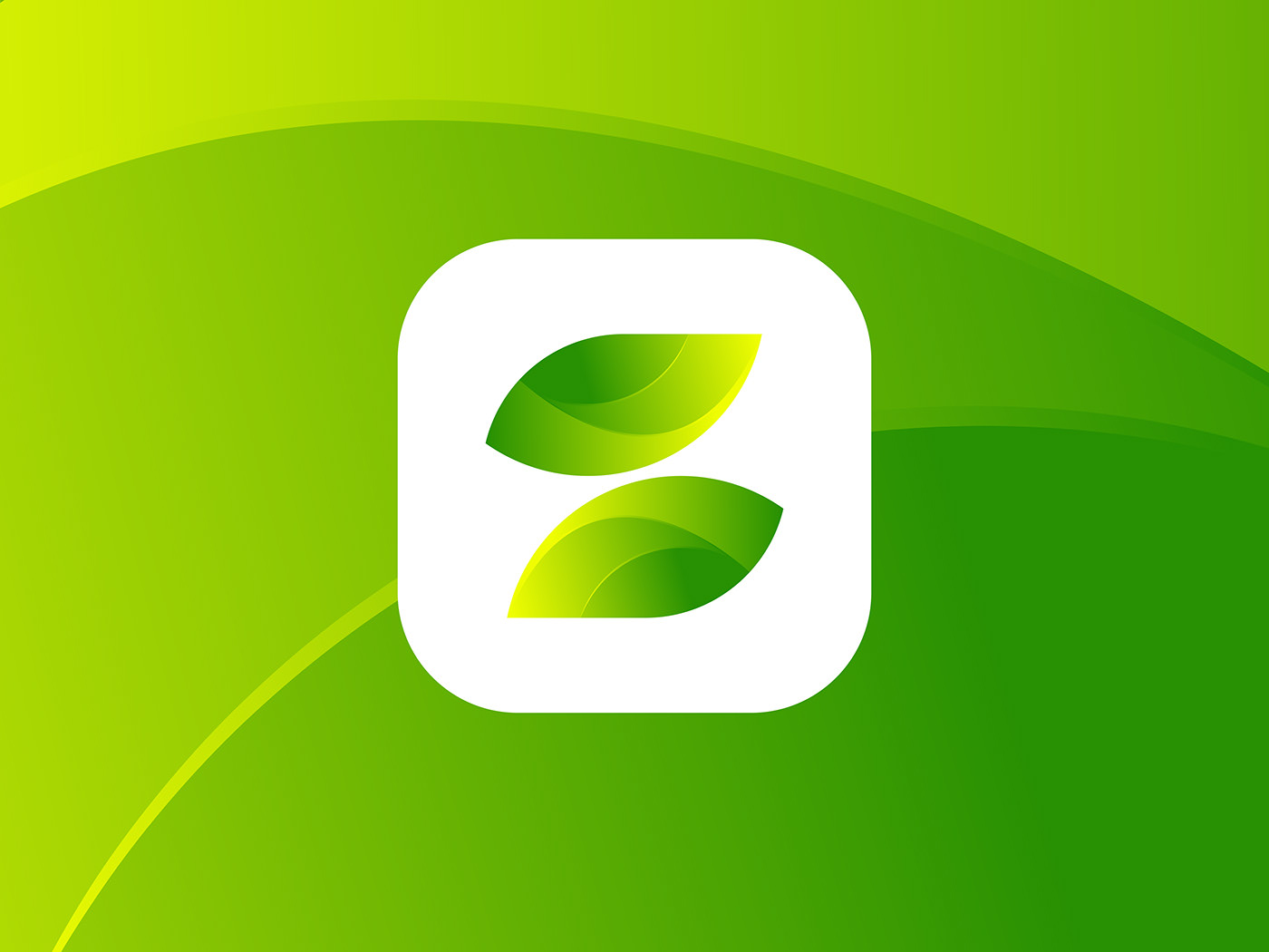 abstract logo branding  creative designer leaf letter logo Logo Design Modern Logo organic logo s letter logo