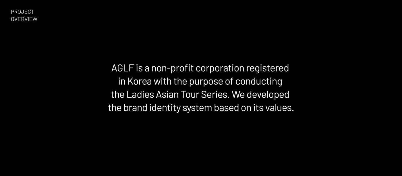 AGLF Association brand identity branding  golf Plan a sport 플랜에이 Brand Design