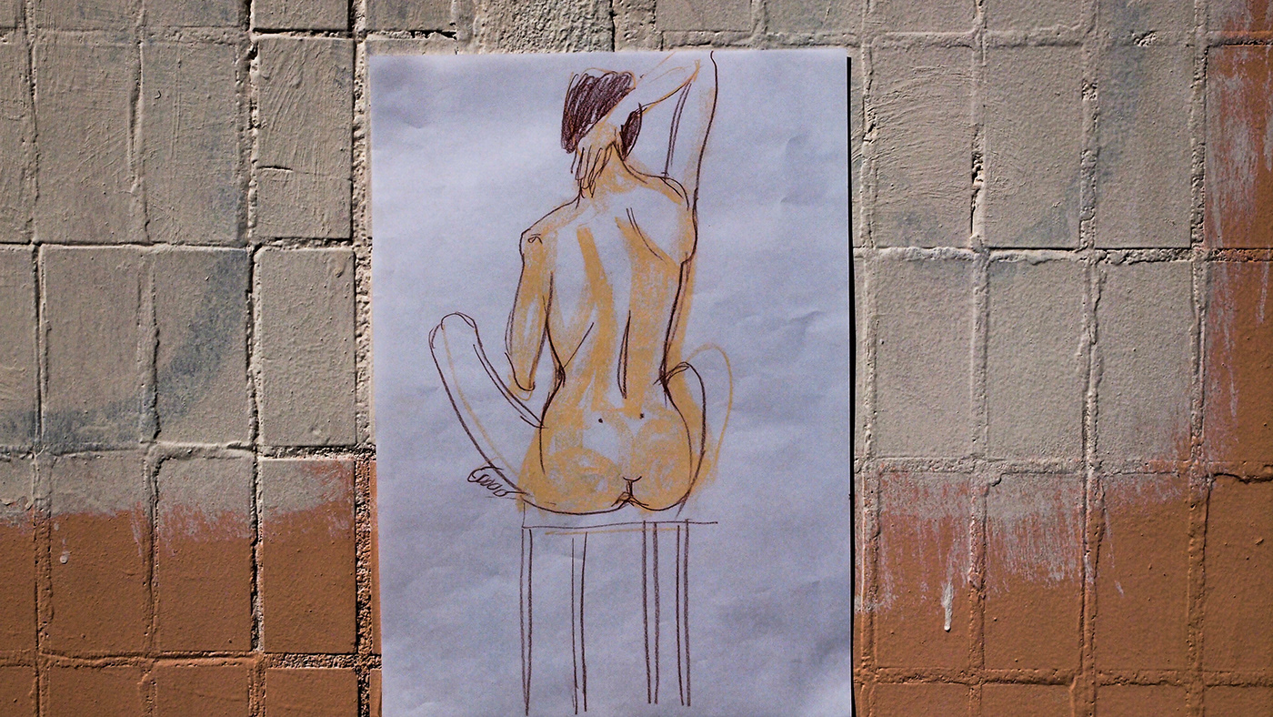 Drawing  ILLUSTRATION  nude people bodypositive pink beige