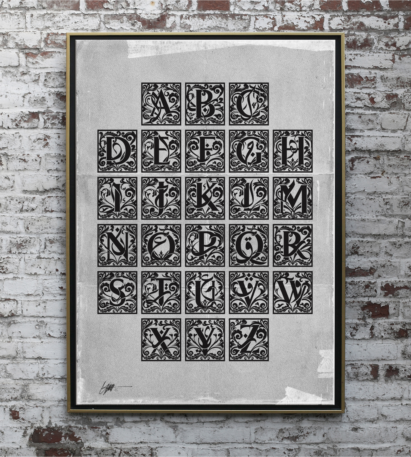 typography   graphic alphabet arabic ornamental fusion lettering ILLUSTRATION  product art