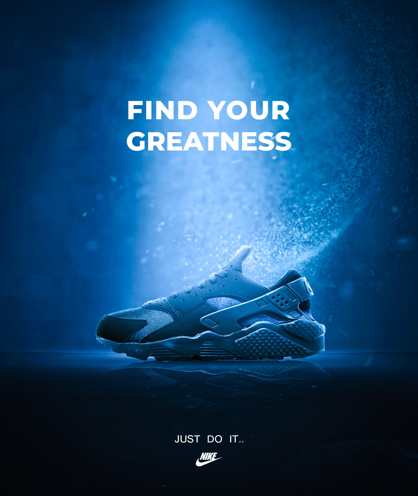 ads photo photoshop Nike sport