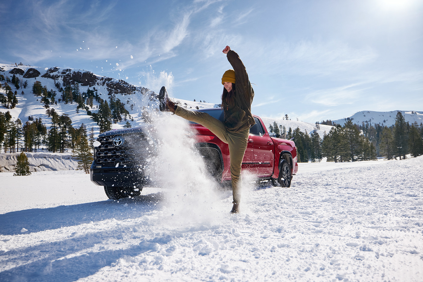 snow toyota tundra Toyota tundra Automotive Photography Car Photographer Automotive Photographer Commercial Photography Advertising 