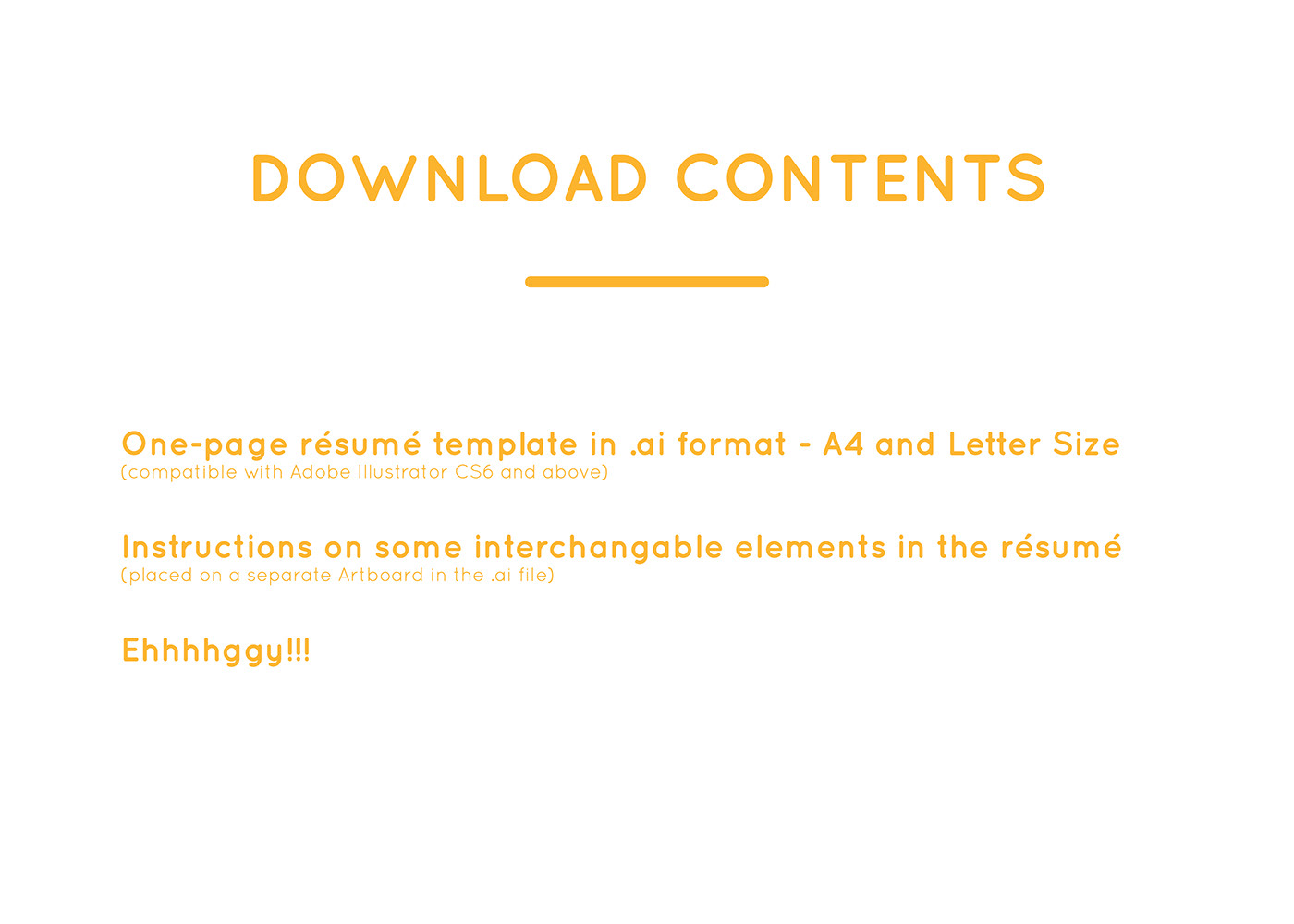 free freebies design Resume Layout template ai download minimalistic