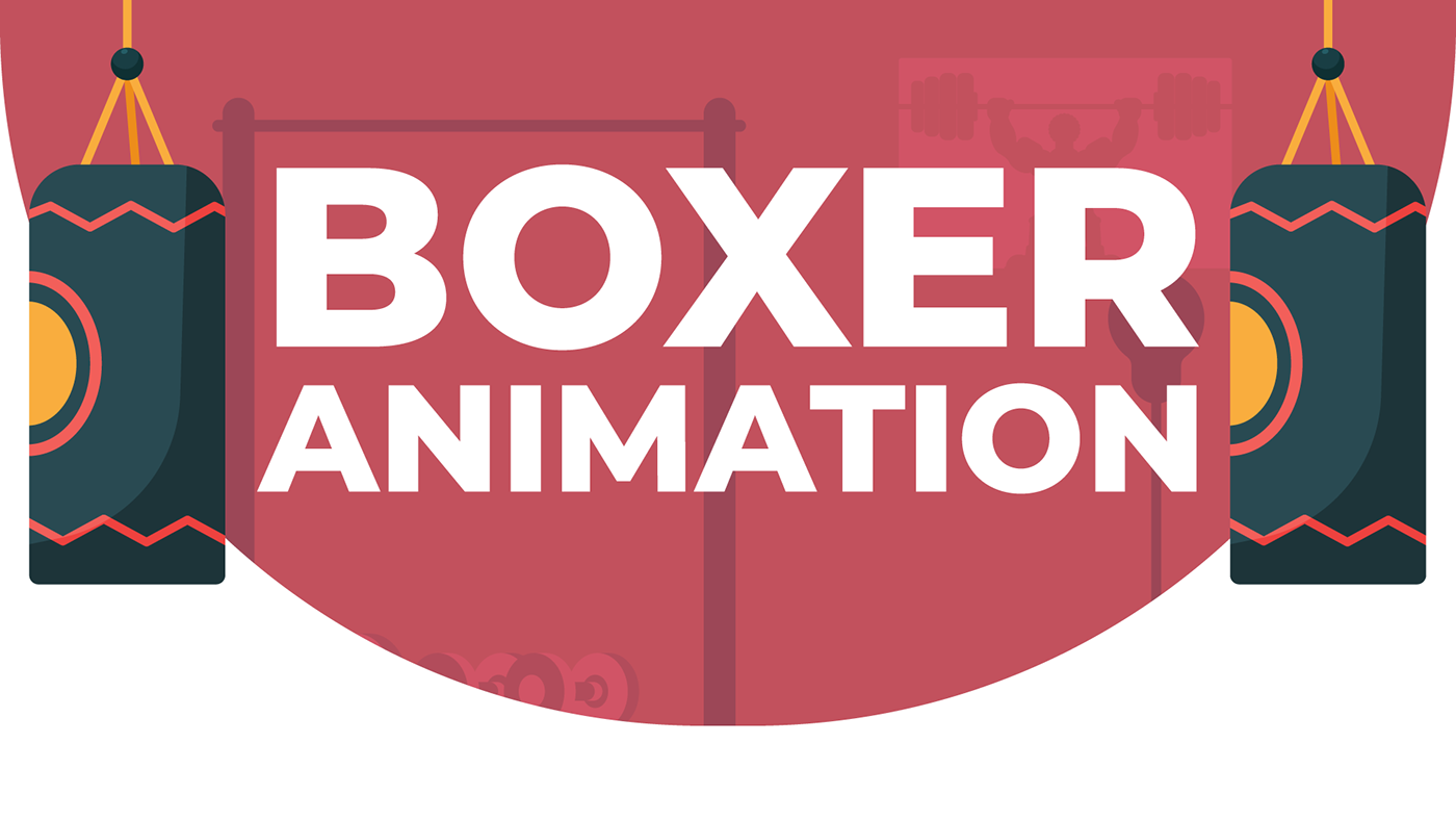 2D Animation after effects Boxer motion graphics  sports