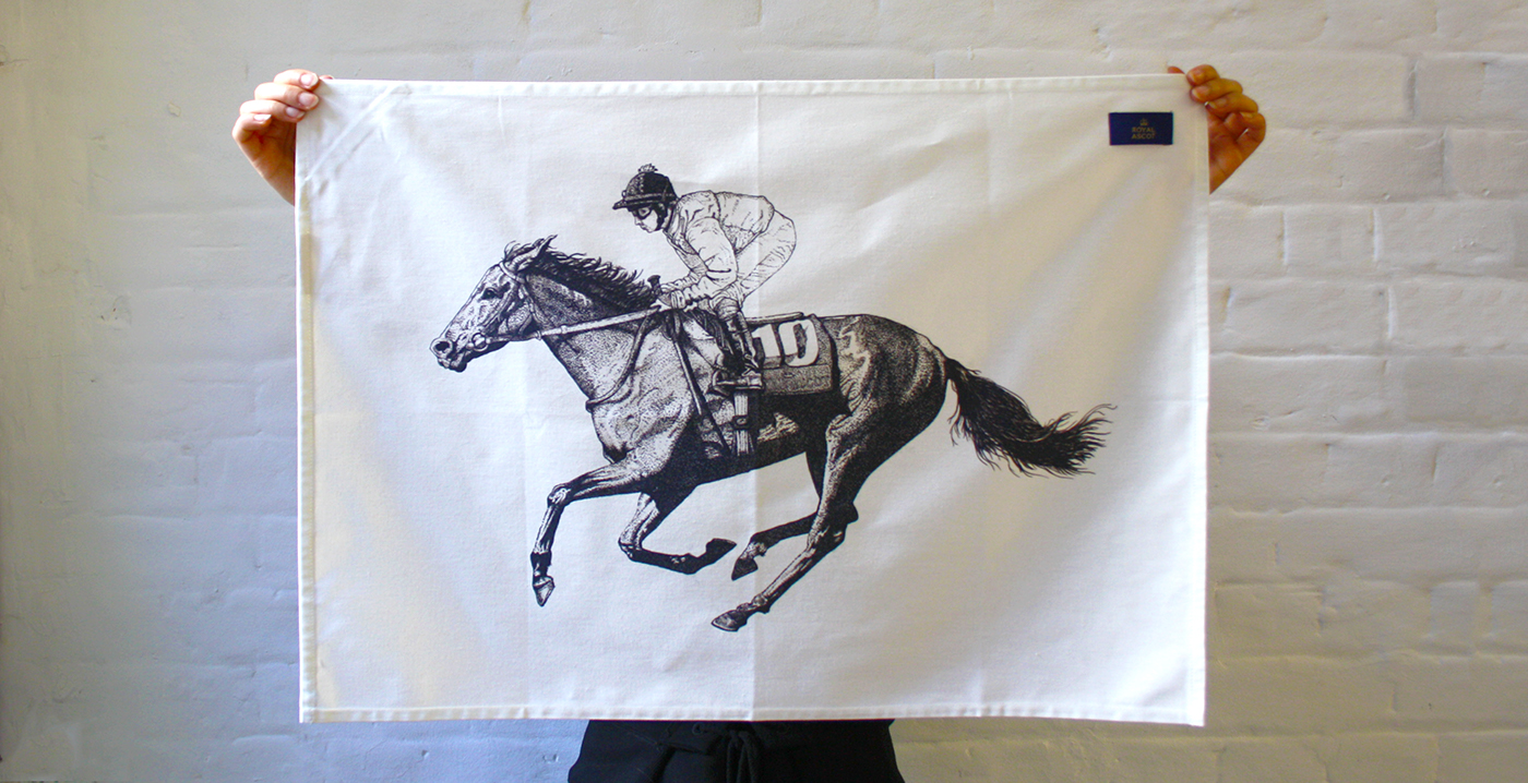 horse ascot Packaging Textiles print ILLUSTRATION  Layout colour research product development