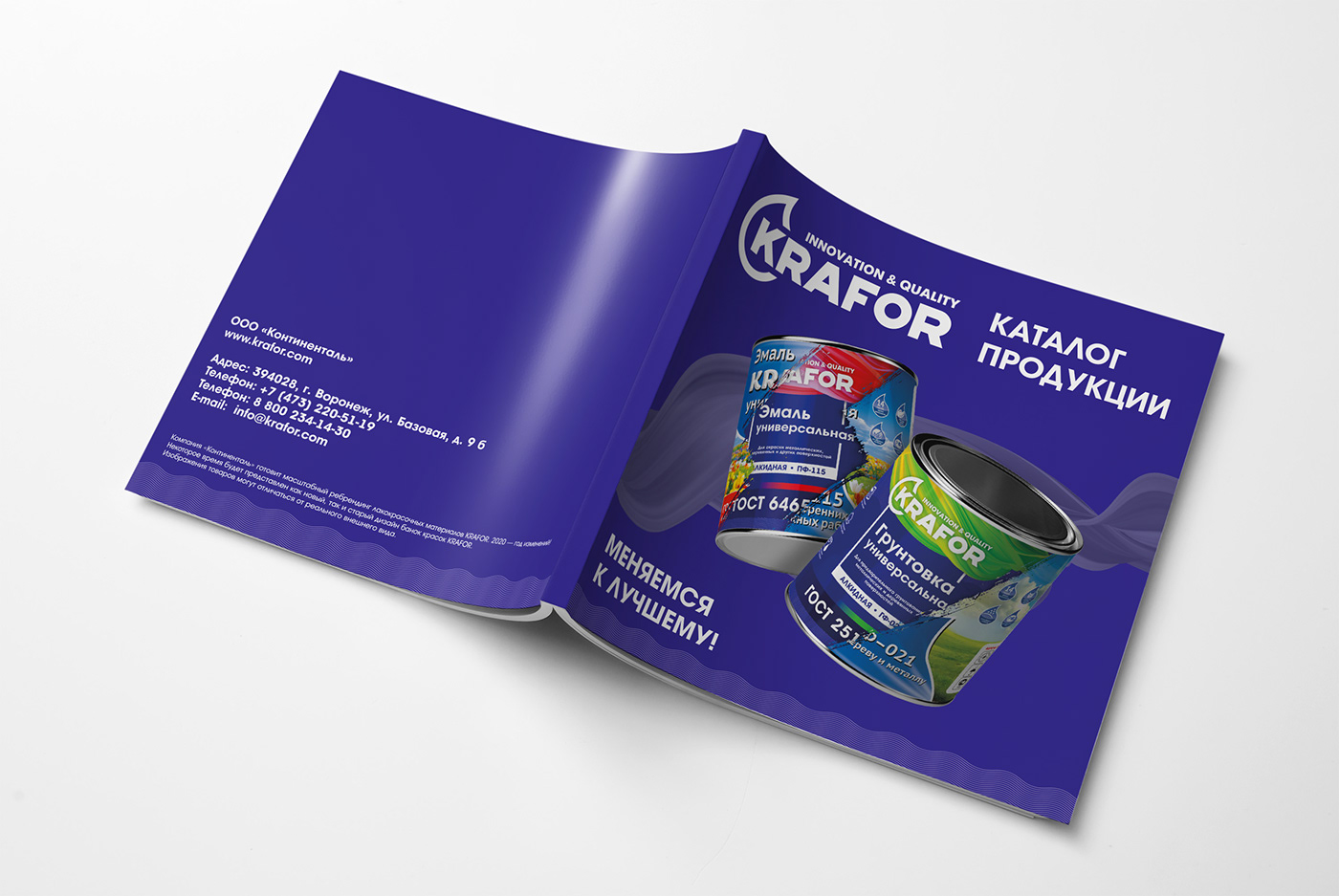 brand brochure can catalog cover enamel Label Layout paint rebrandind