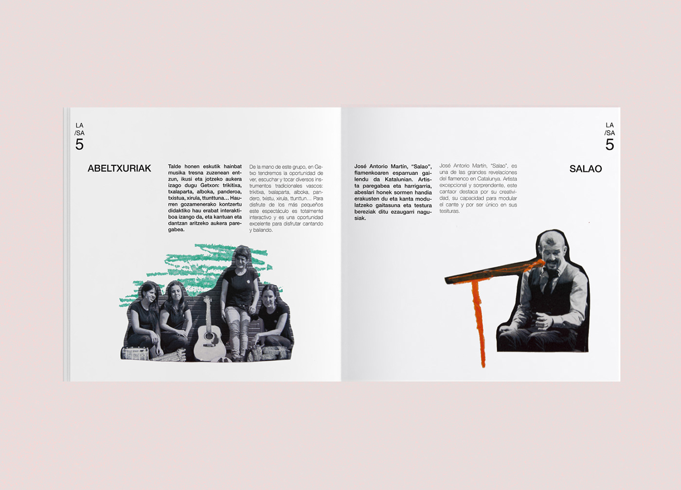 collage Fotografia pintura manley Diseño editorial folleto programa manual manualidad Bellas artes