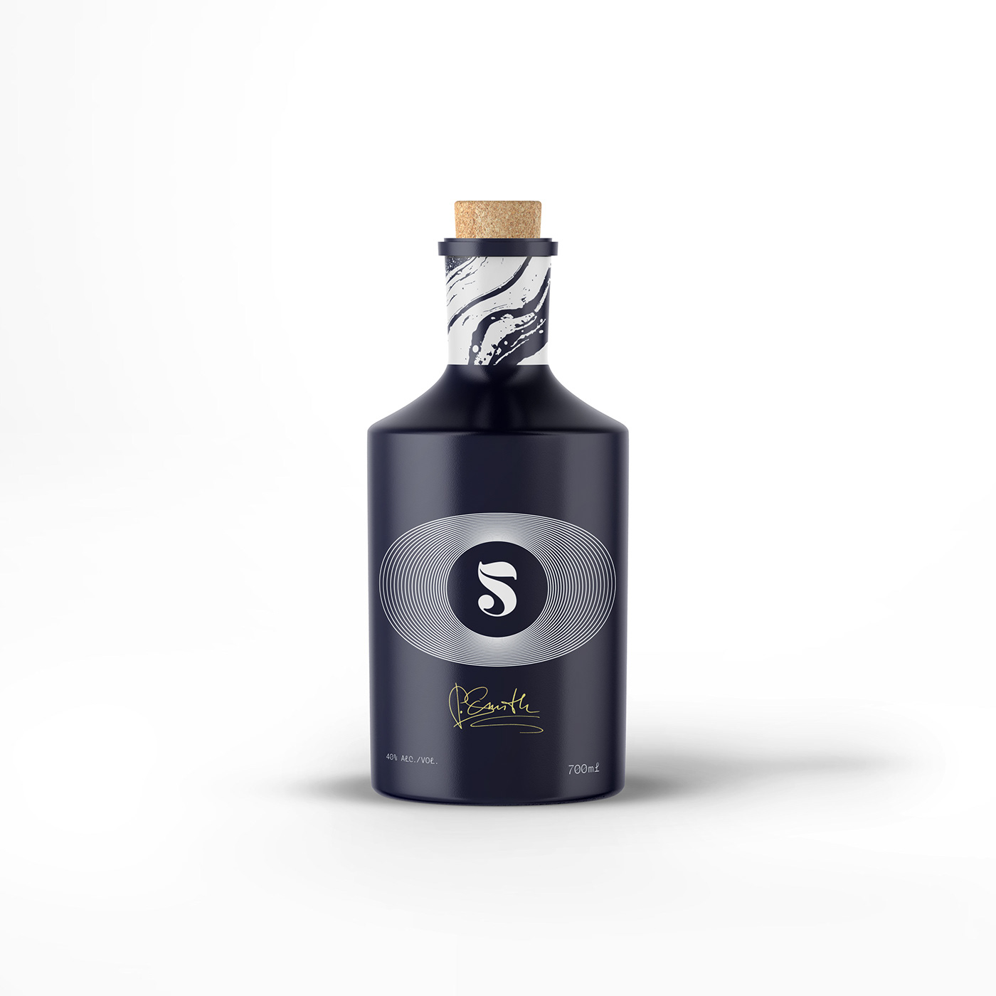 bottle brbauen gold High End Identity Design logo minimalist Packaging