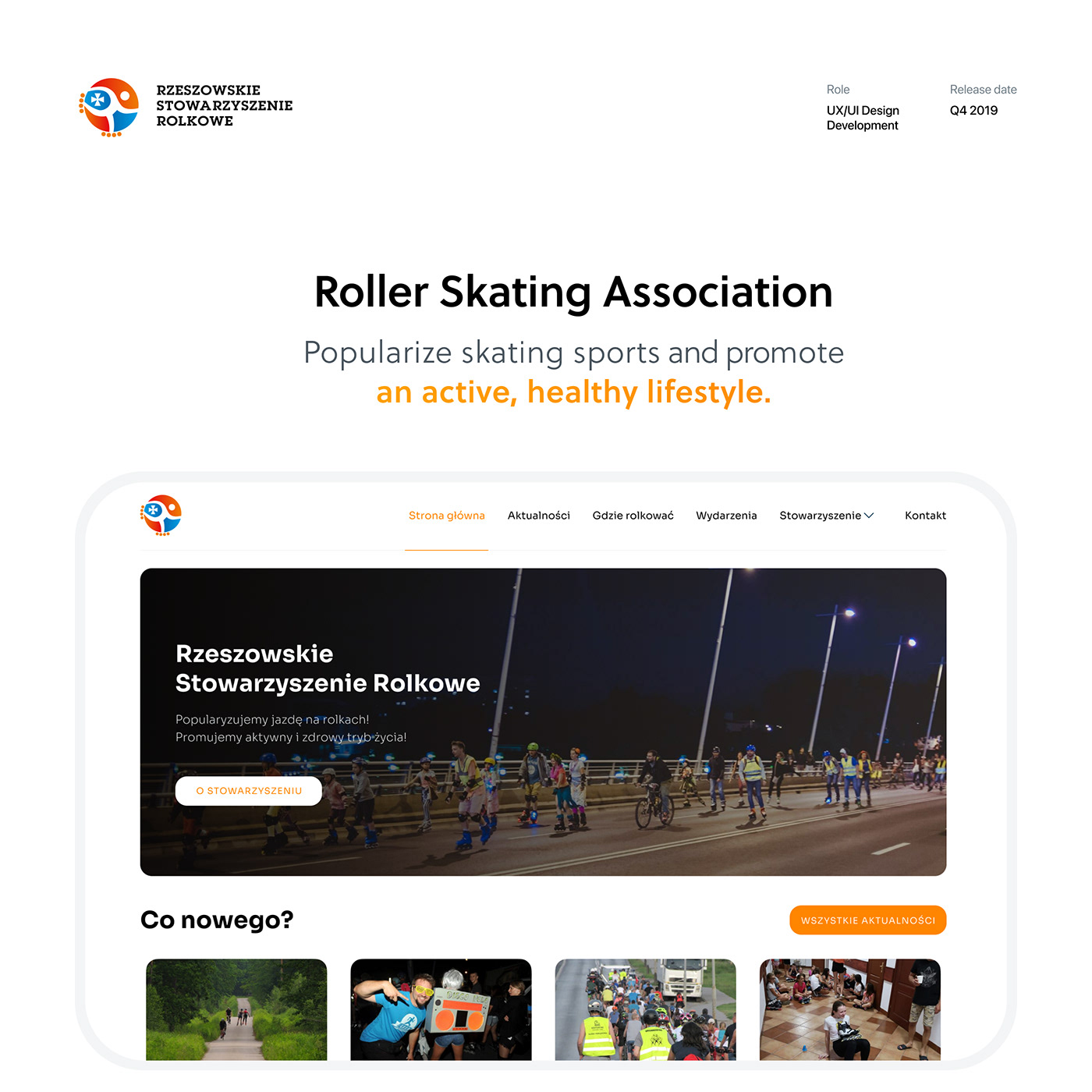 Association fitness healthy lifestyle news skate Skating sport ux/ui Web Design 