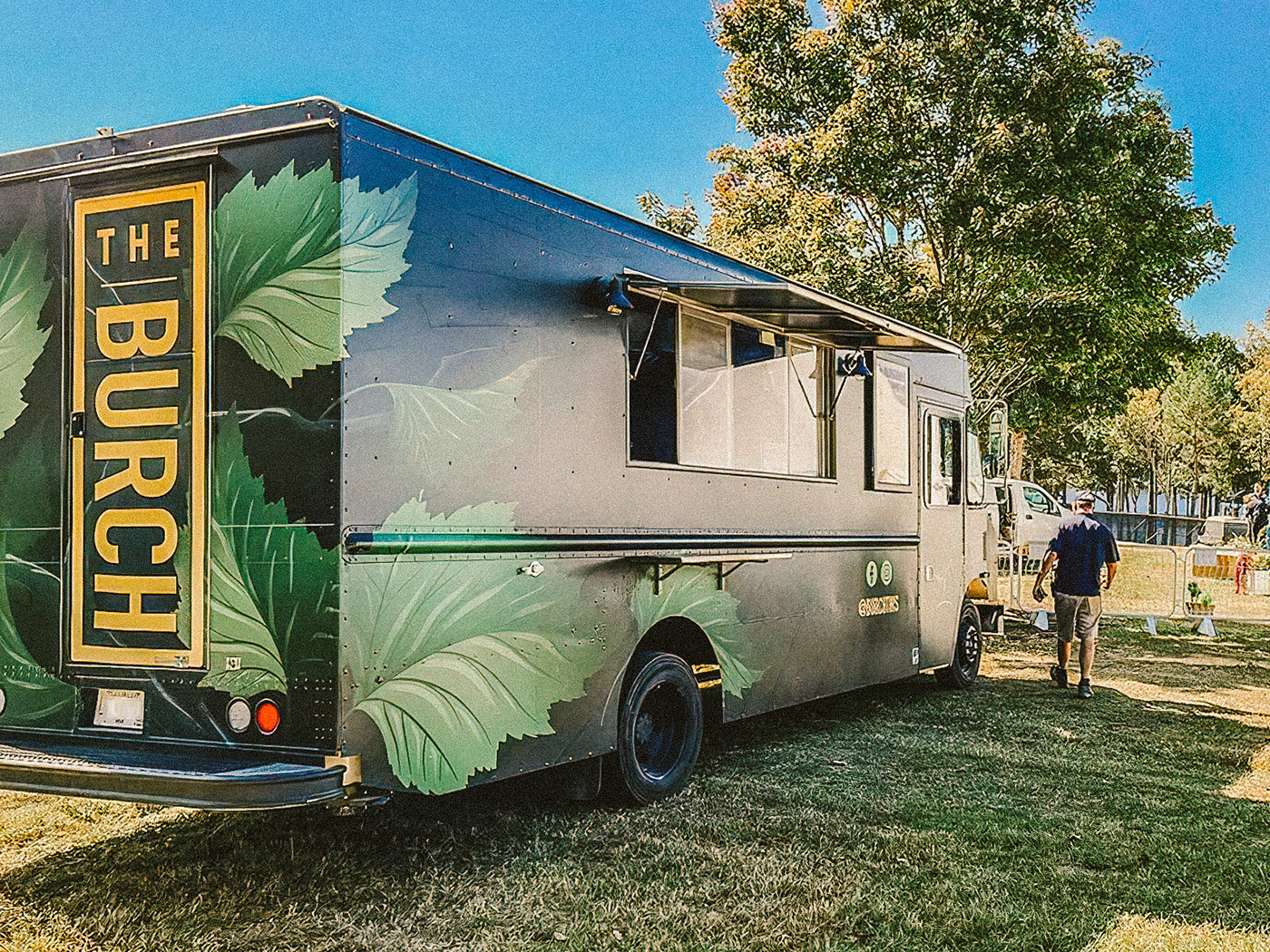 botanical burch Food  ILLUSTRATION  leaves restaurant Tree  Truck Vehicle Wrap