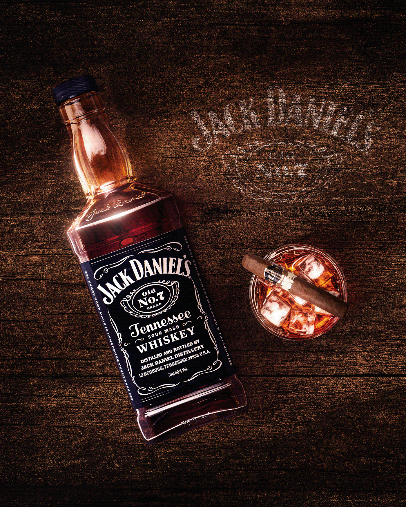 jack daniels whisky publicidade para divulgação 