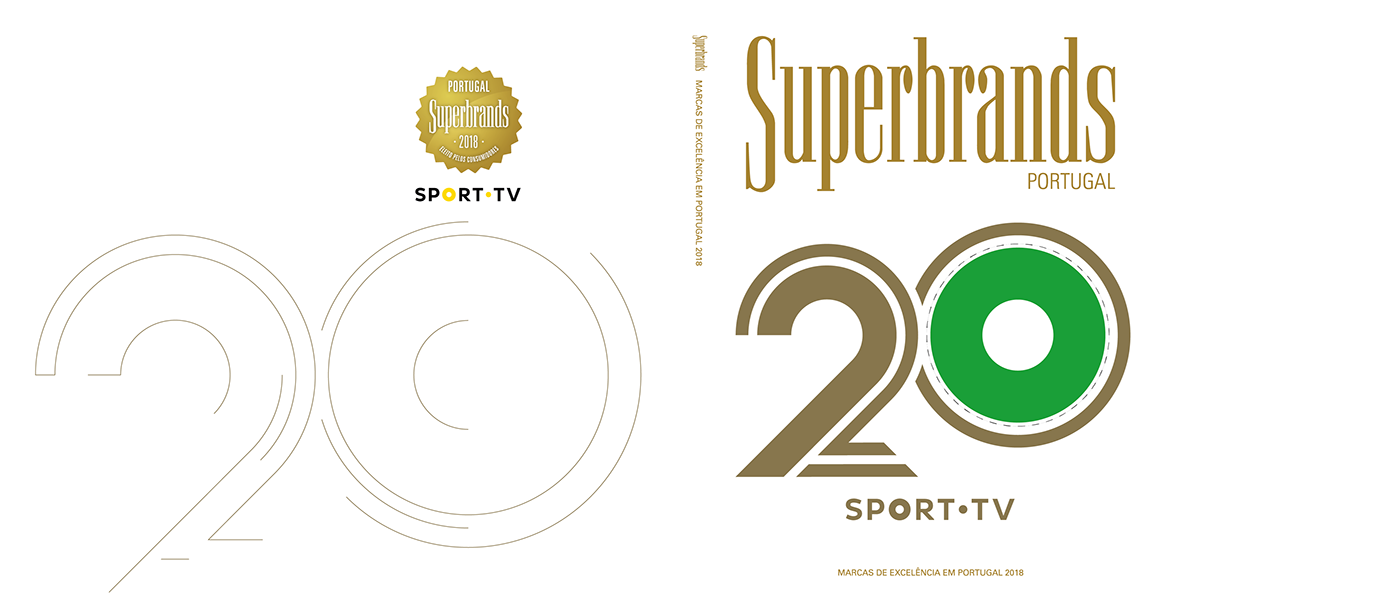20 anos sporttv Livro Capa design sport tv alexandre ferrada