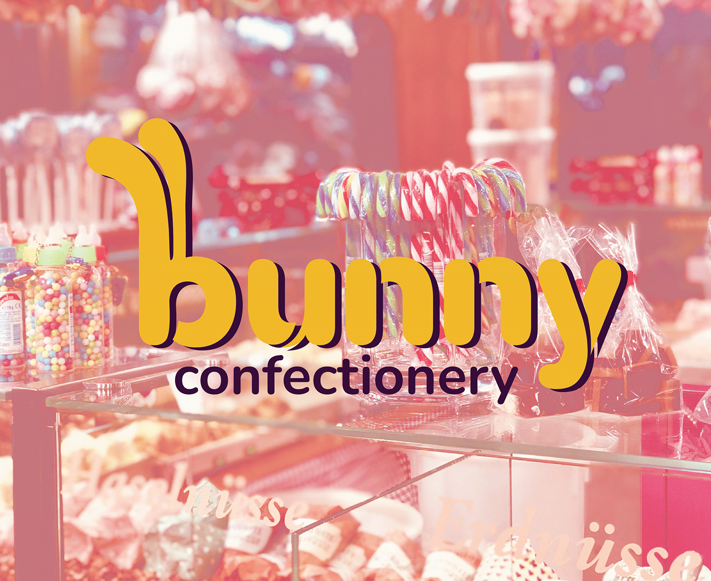 branding  bunny Candy confectionaery logo marketing   Packaging Sweets