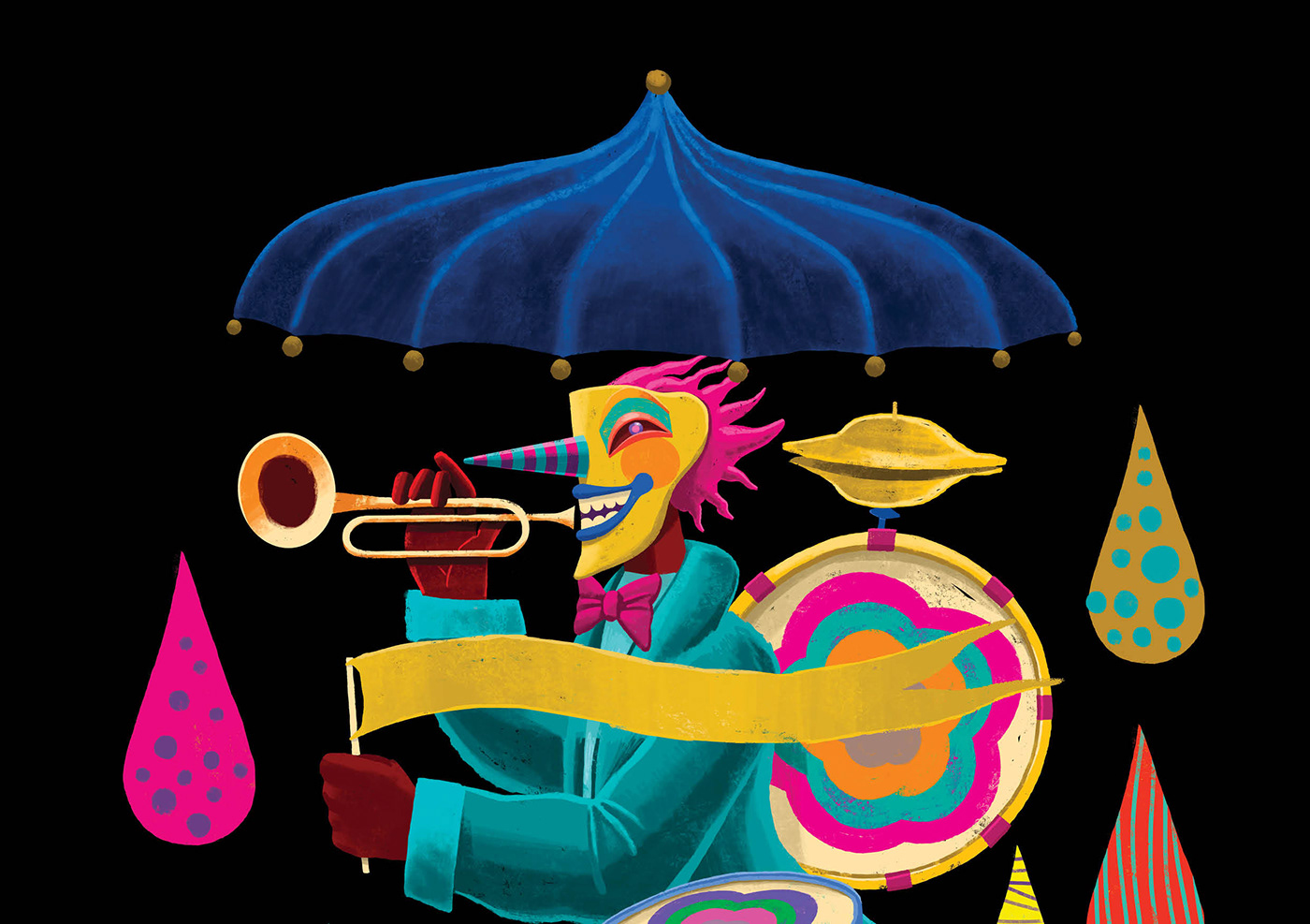 dramaturgia teatro Theatre ilustration Carnaval festa party festival festival de curitiba rogerio pedro