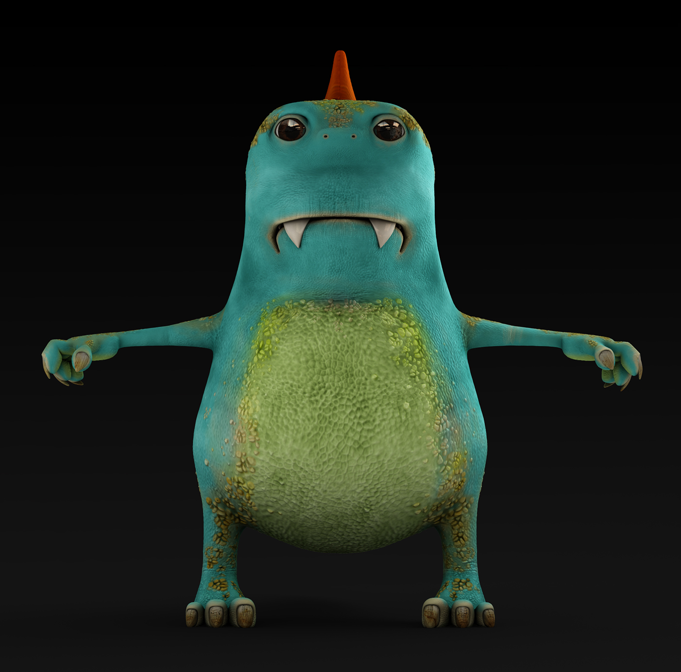 Character 3D dinosaurio cartoon
