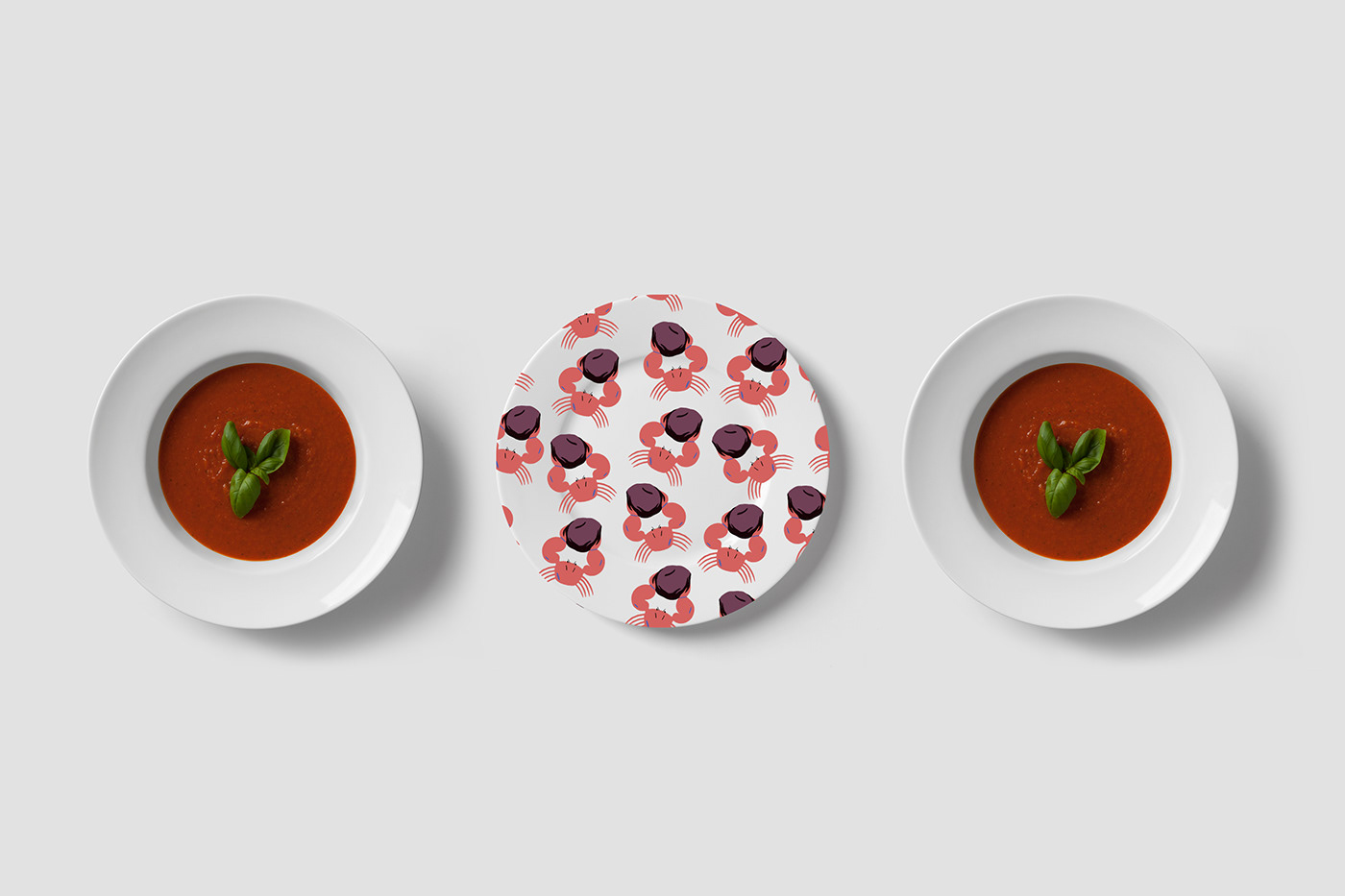 pattern ILLUSTRATION  seamless STONECRAB Food  branding  cooker